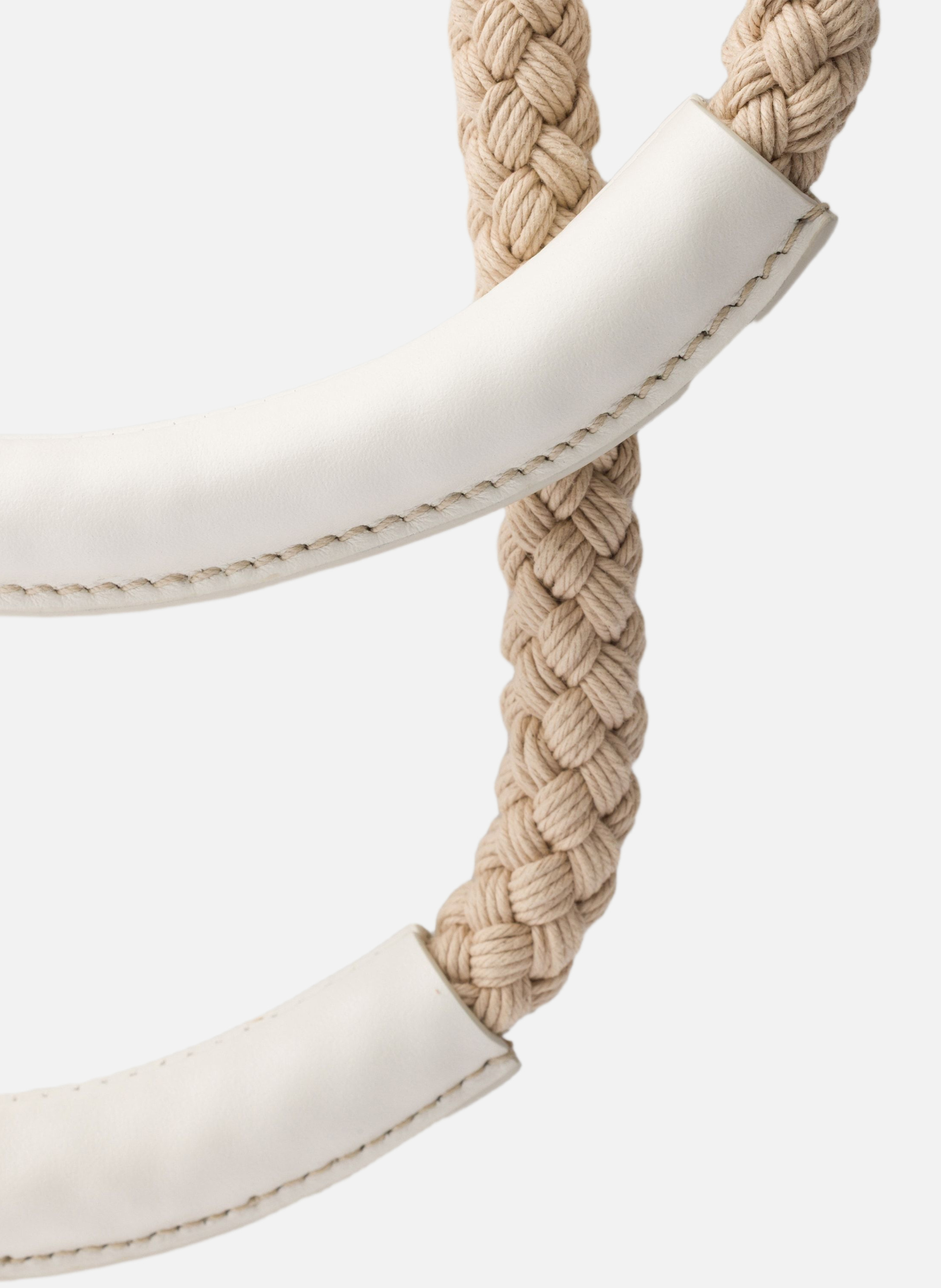 Petit sac seau prada mariner en re-nylon PRADA Blanc