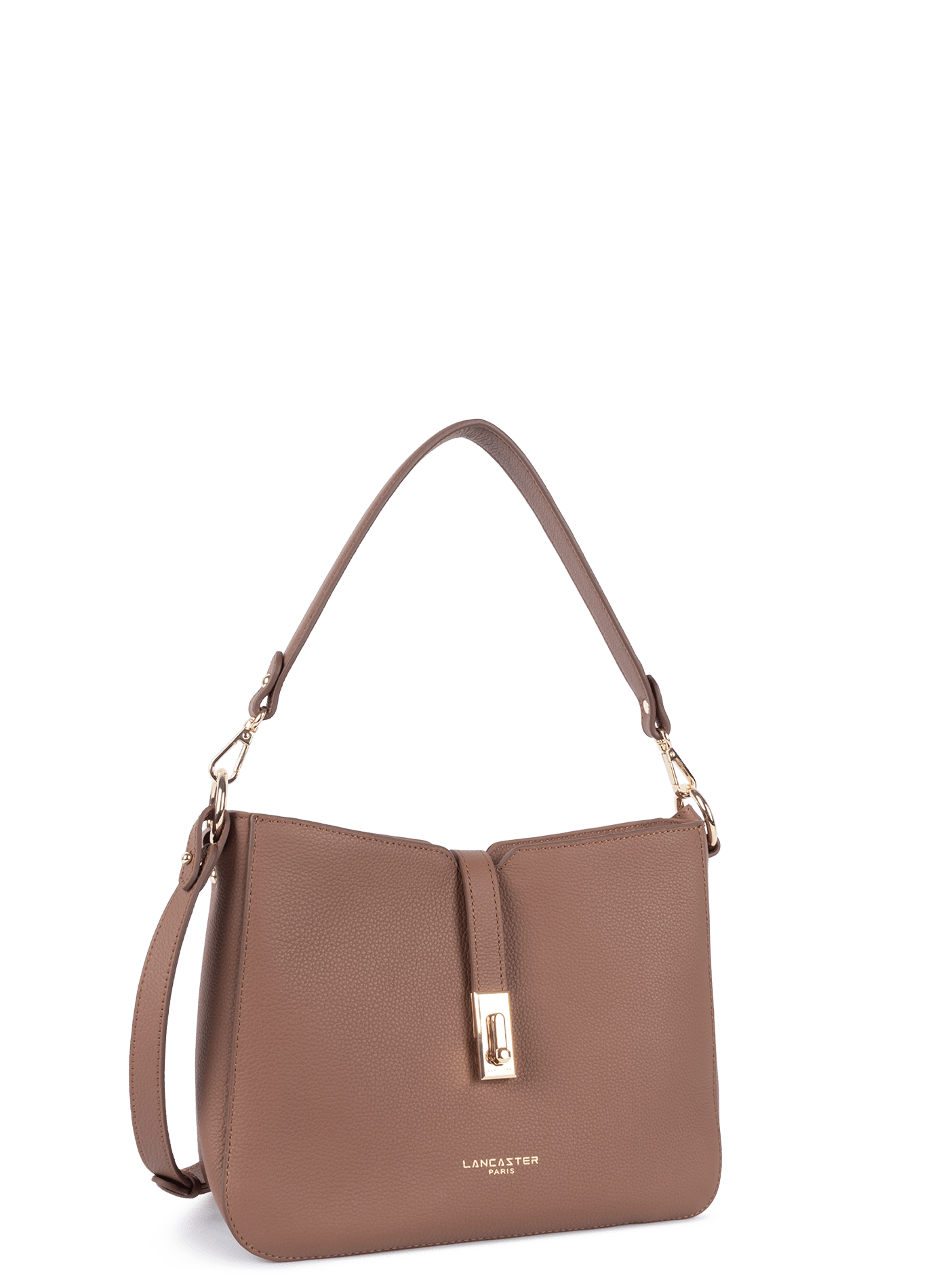 Grand sac besace - milano horizon LANCASTER Marron