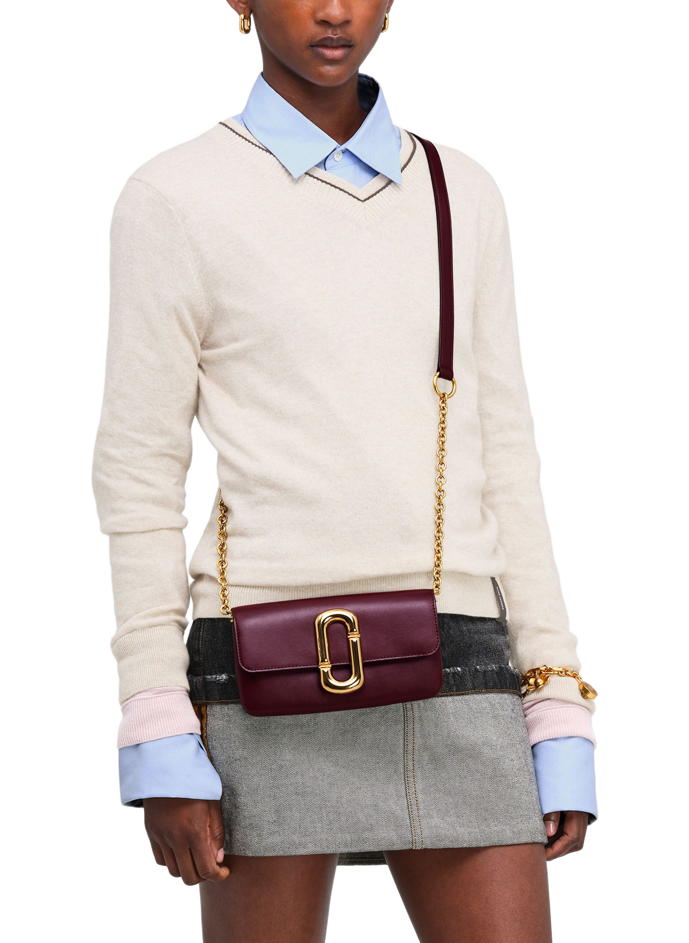 Portefeuille The Scene sur chaîne en cuir | Rouge MARC JACOBS Femme