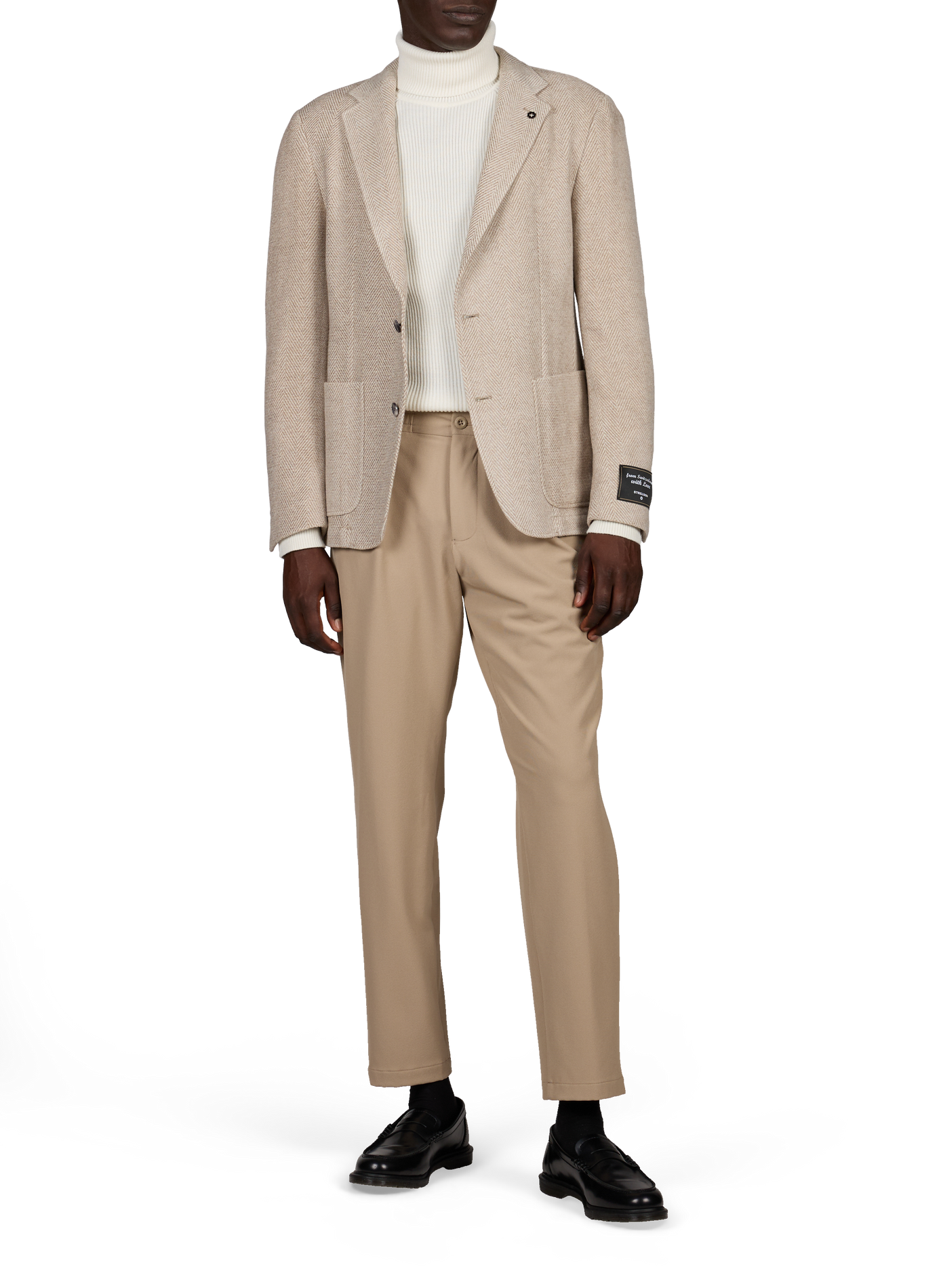 Gerader Blazer aus Wollmischung STRELLSON Beige