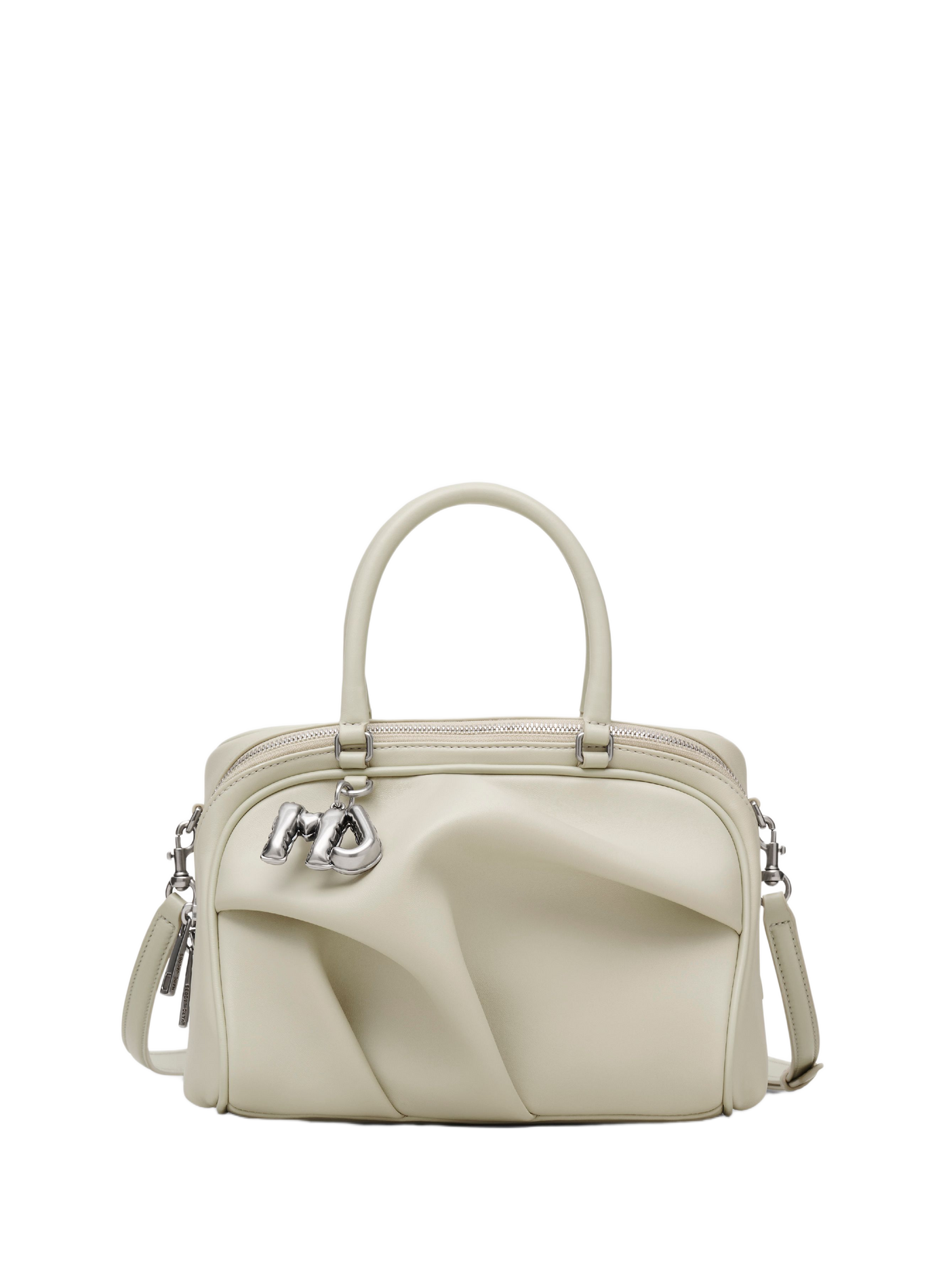 Tasche The Small Wave aus Lammleder MARC JACOBS Weiss