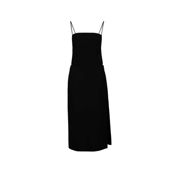 Robe mi-longue dos à nouer en coton Robe mi-longue dos à nouer en coton