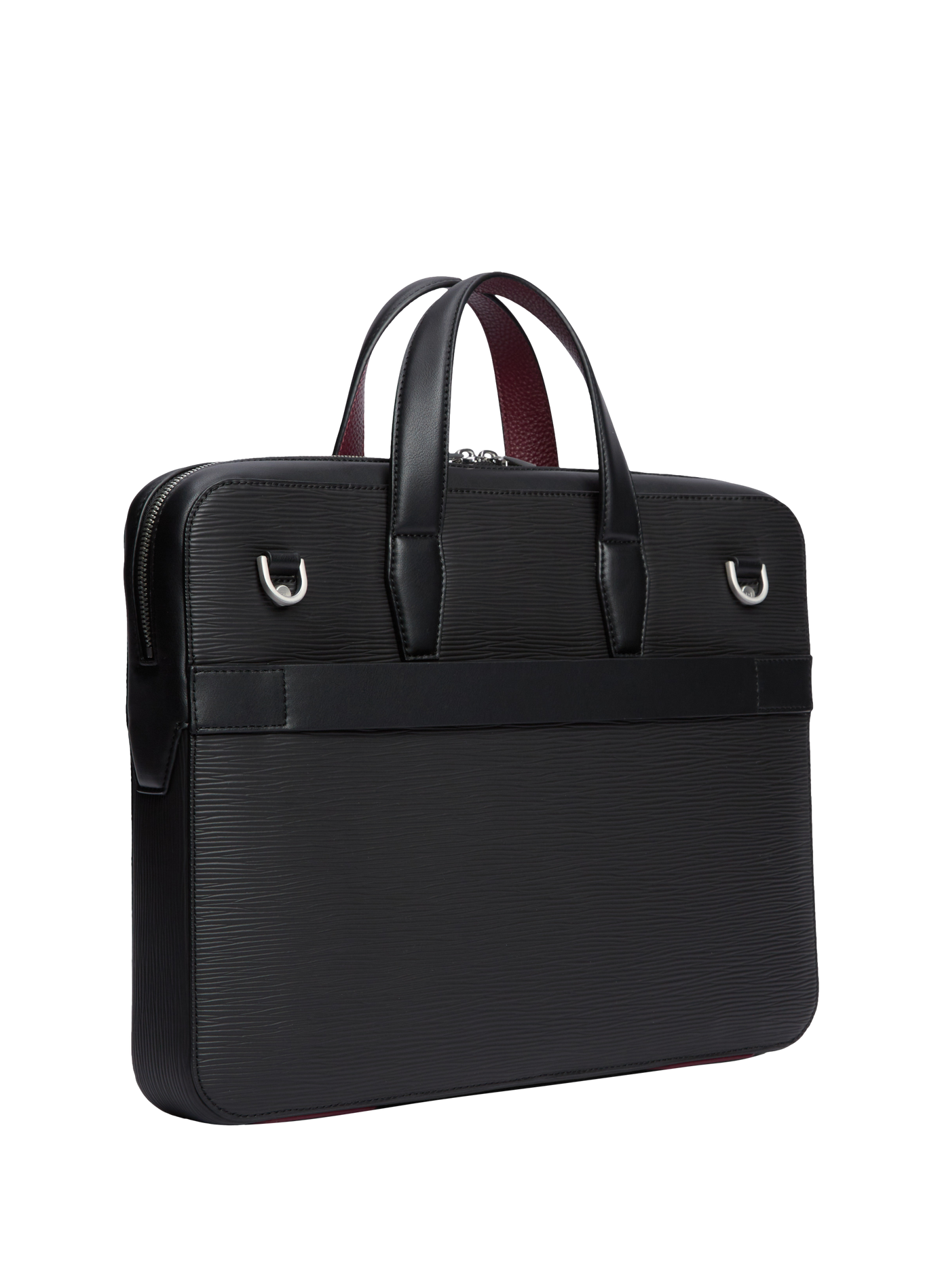 Strukturierte Laptoptasche TOMMY HILFIGER Schwarz
