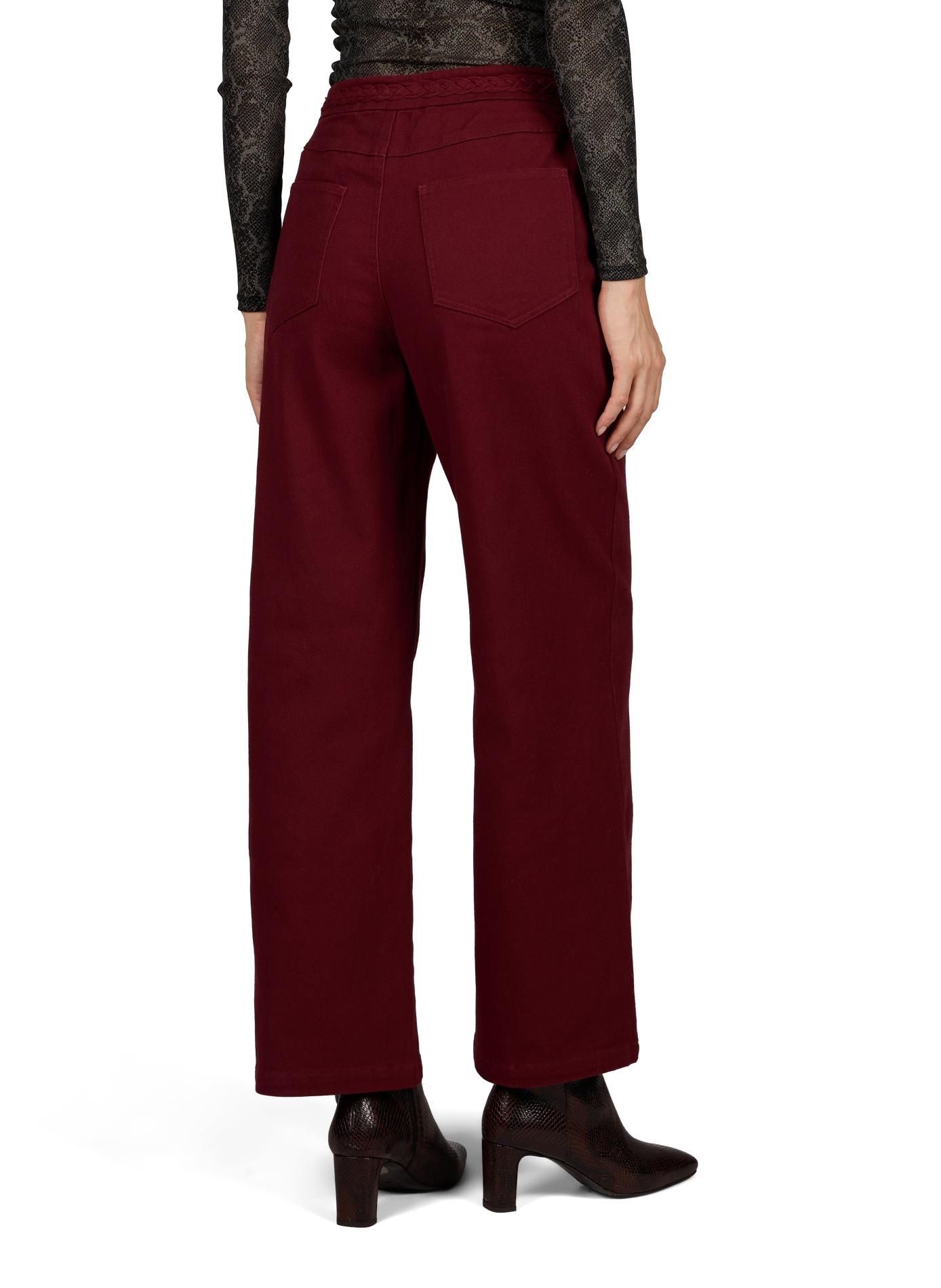 Wide cotton jeans  VILA Red