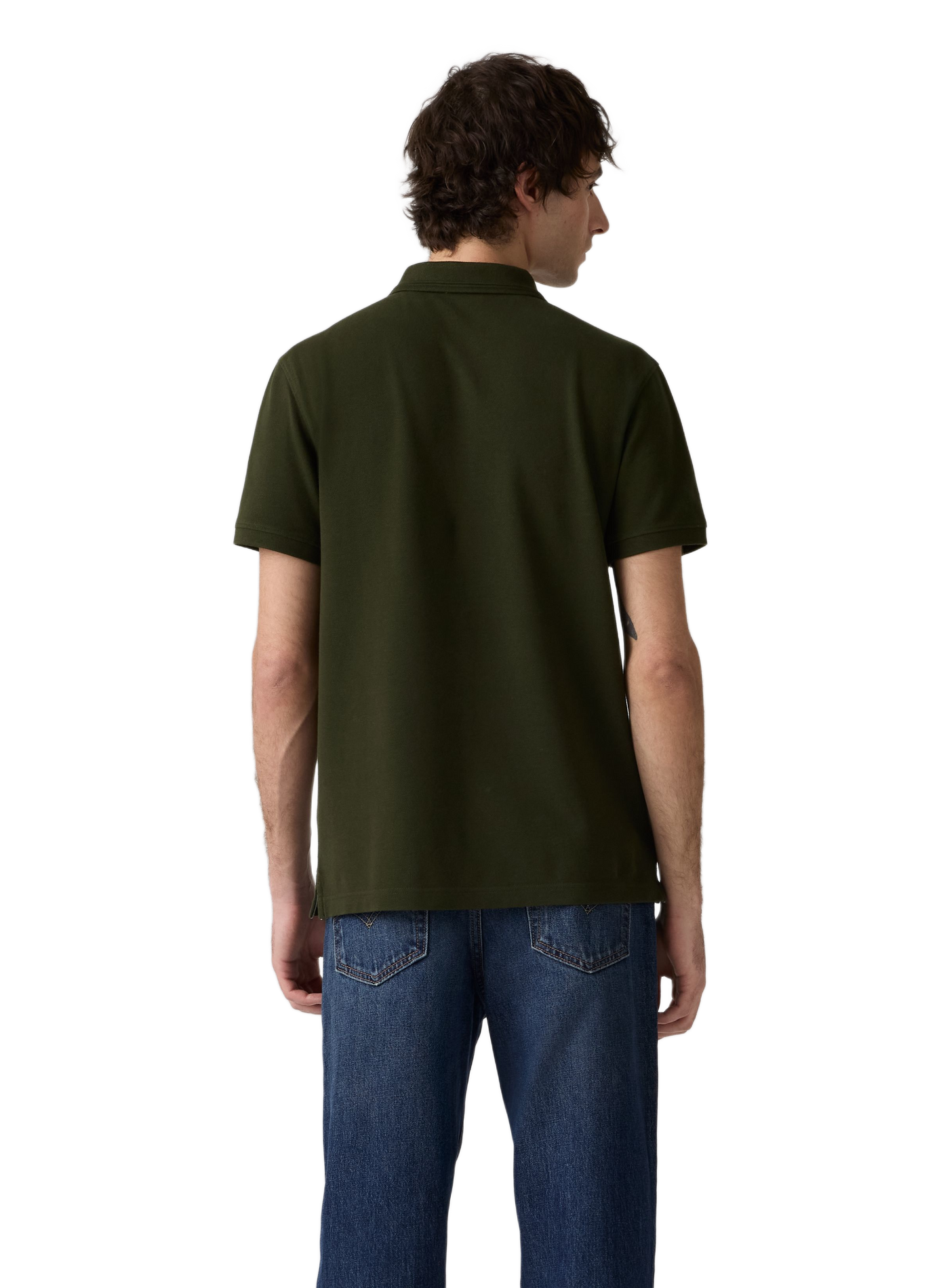 Straight cotton polo shirt LEVI'S Green