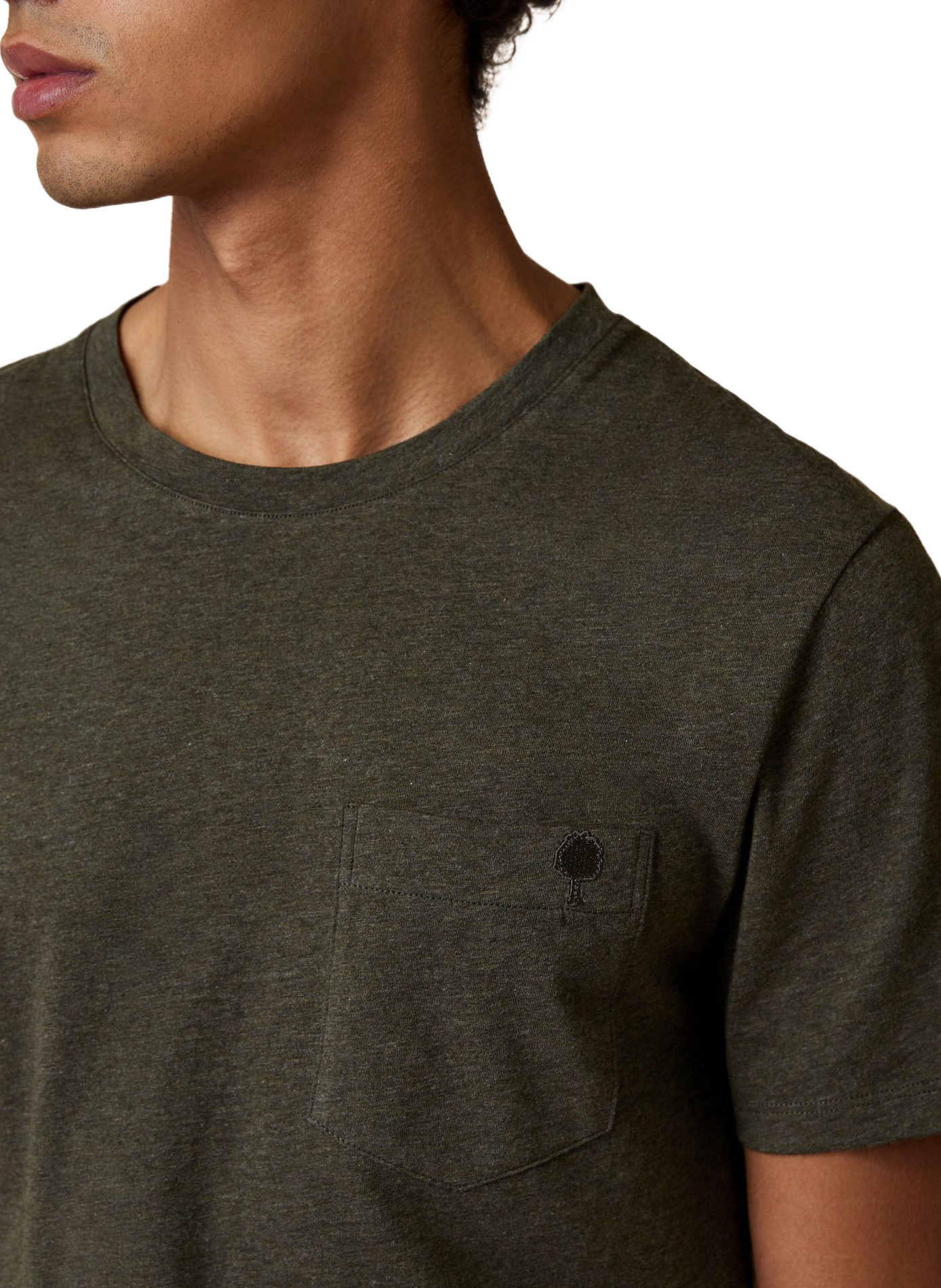 T-shirt met ronde hals en stippen FAGUO Groen