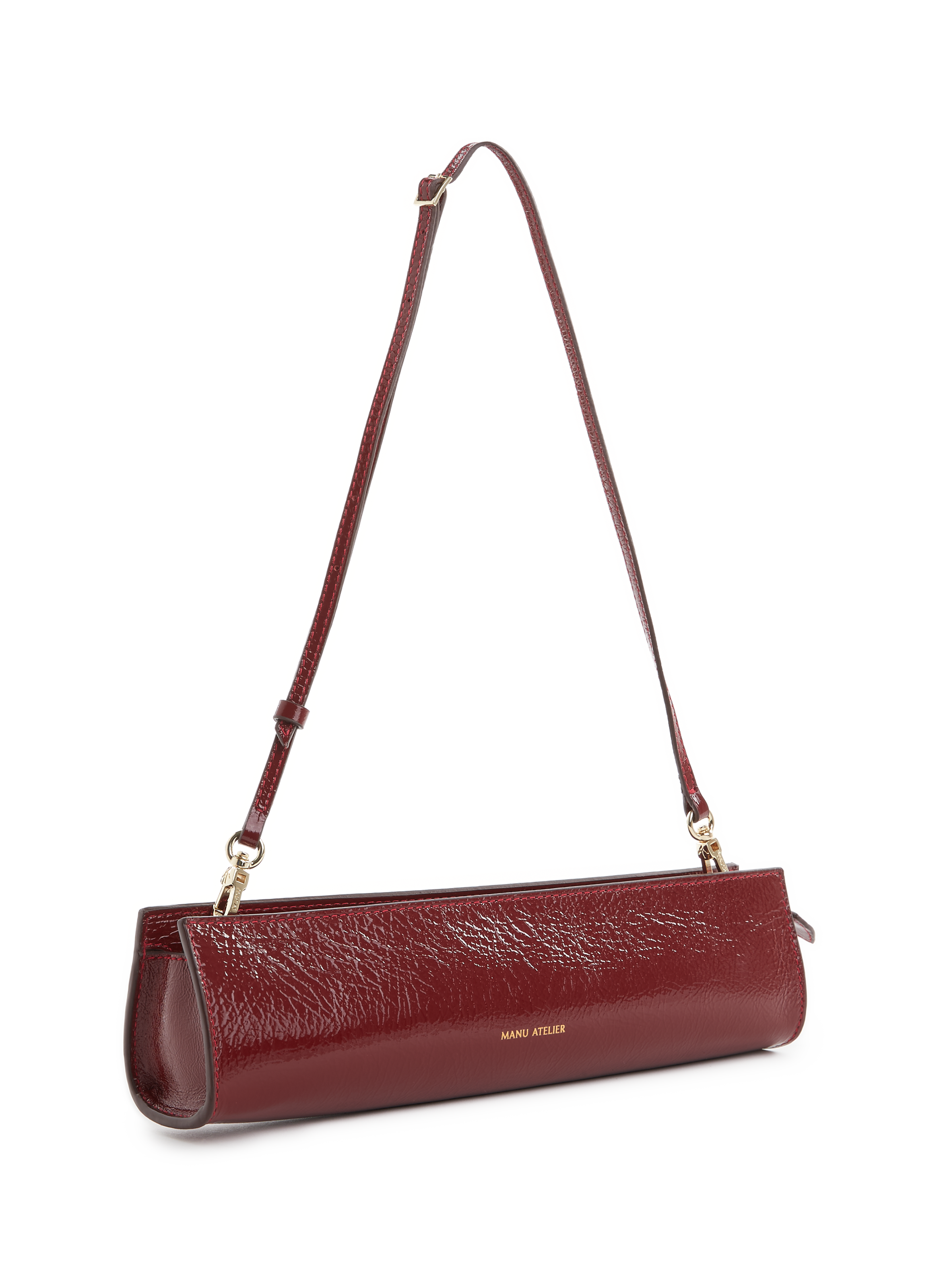 Sac baguette en cuir verni