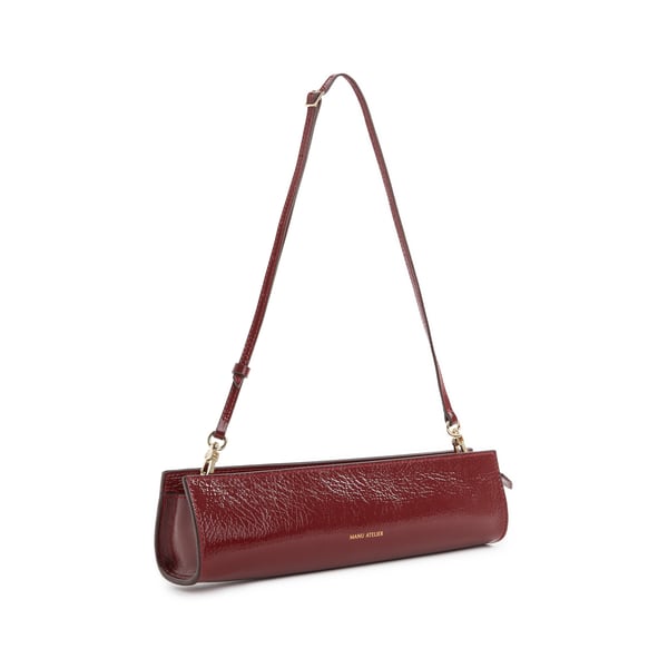 Sac baguette en cuir verni