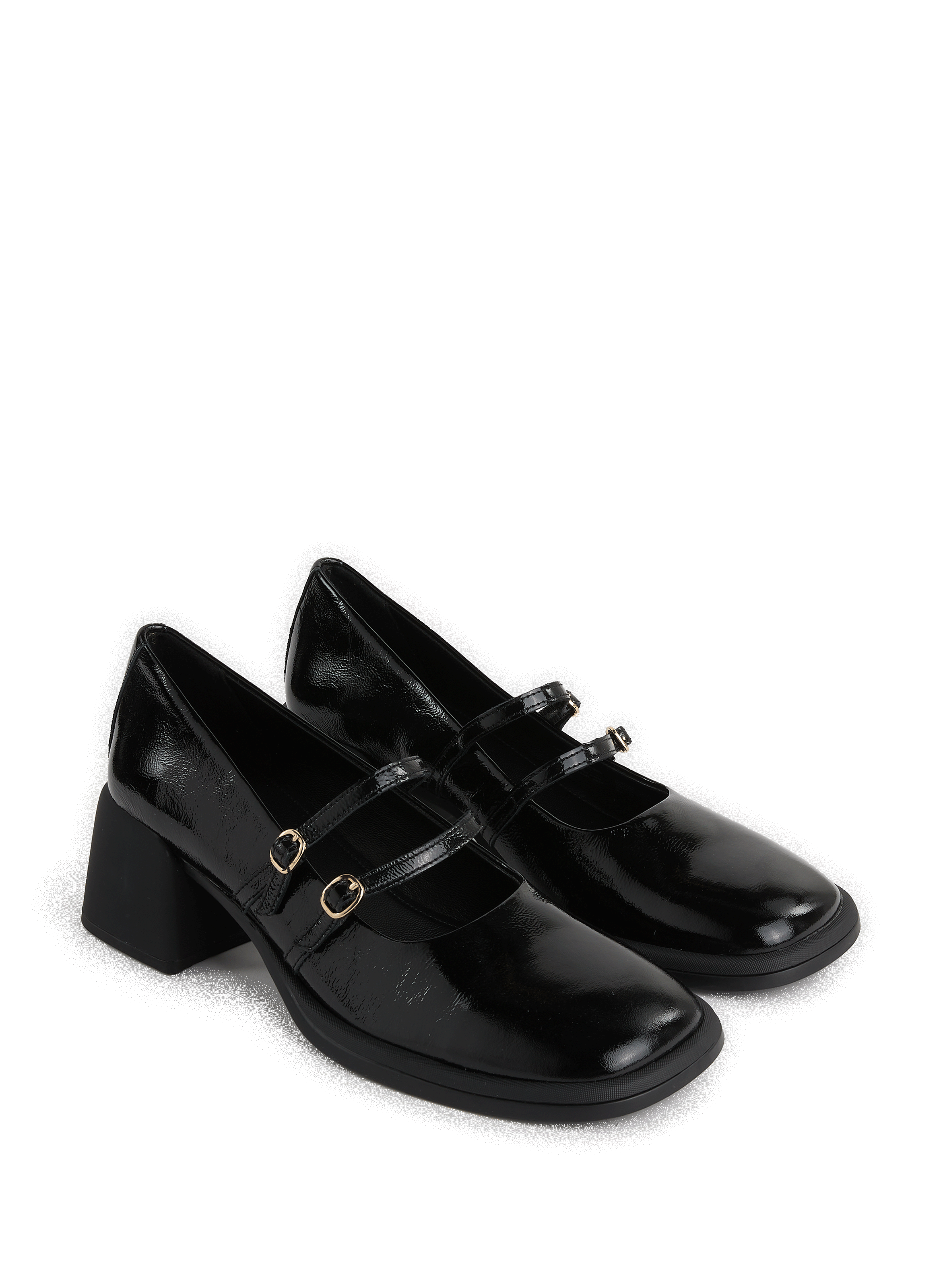 Babies à talons en cuir