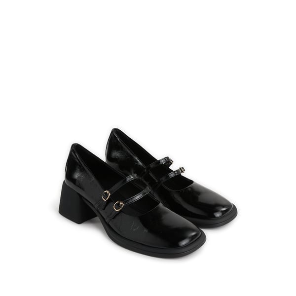 Babies à talons en cuir