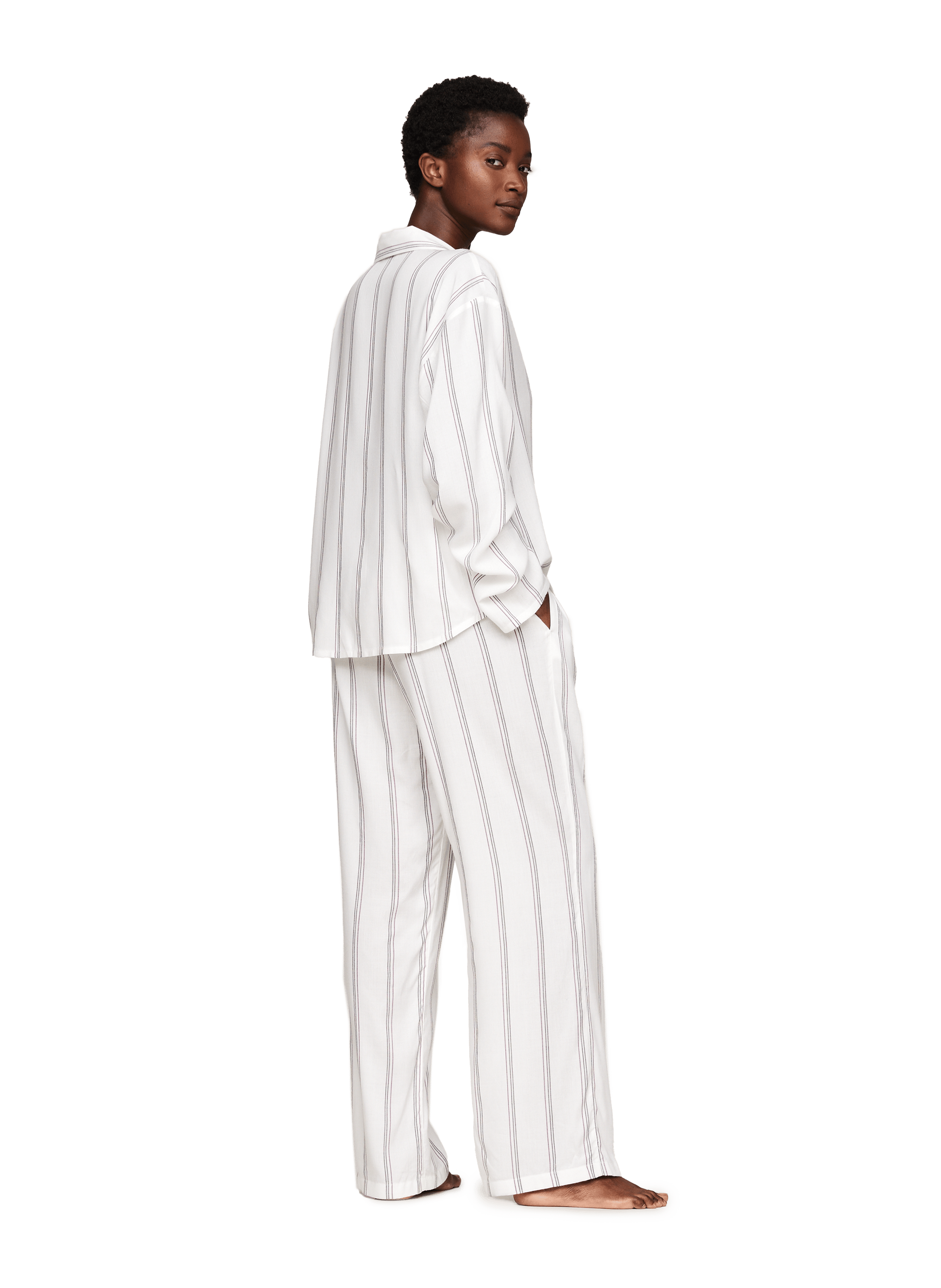 Chemise de pyjama TOMMY HILFIGER Beige