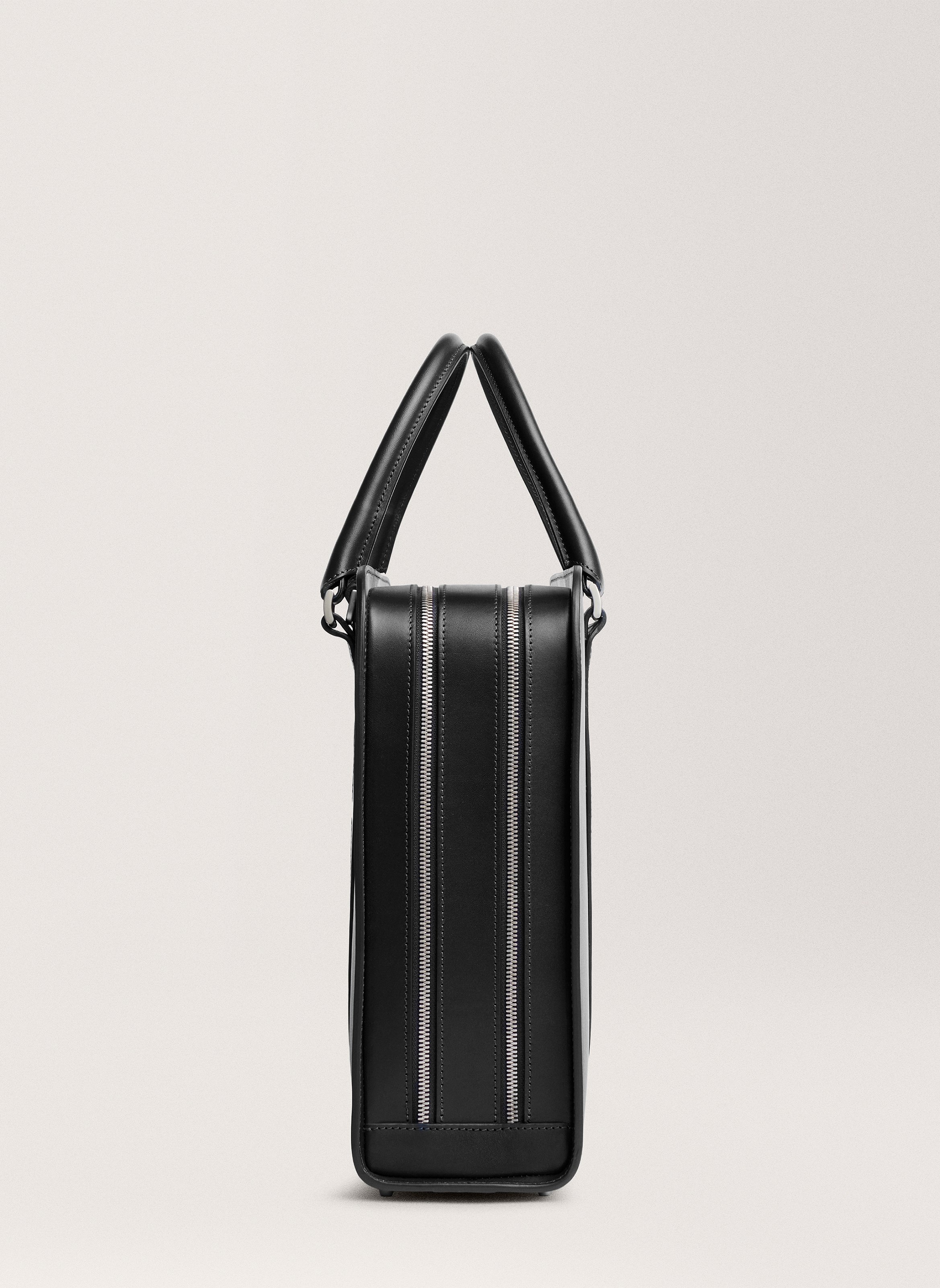 Porte-documents 'Palissy Double' en cuir vachetta CARL FRIEDRIK Noir