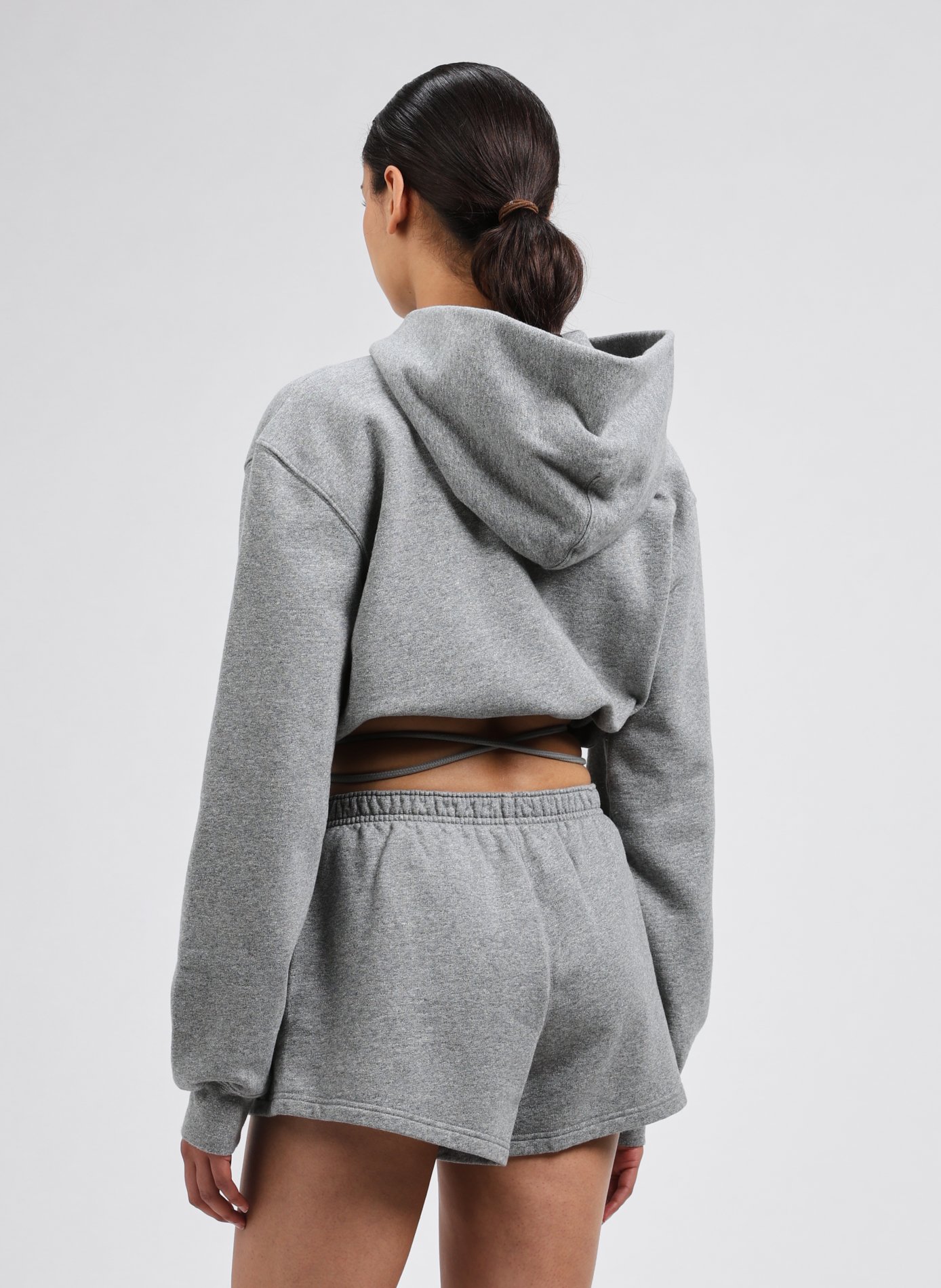 Cotton wrap sweatshirt ALEXANDER WANG Grey