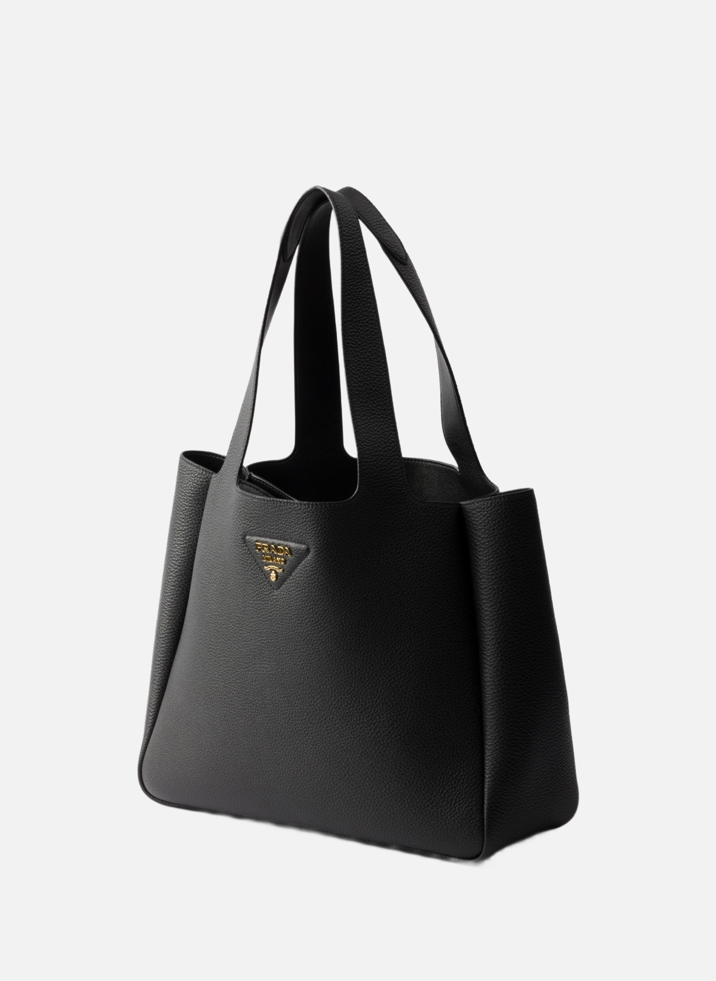 Cabas en cuir PRADA Noir