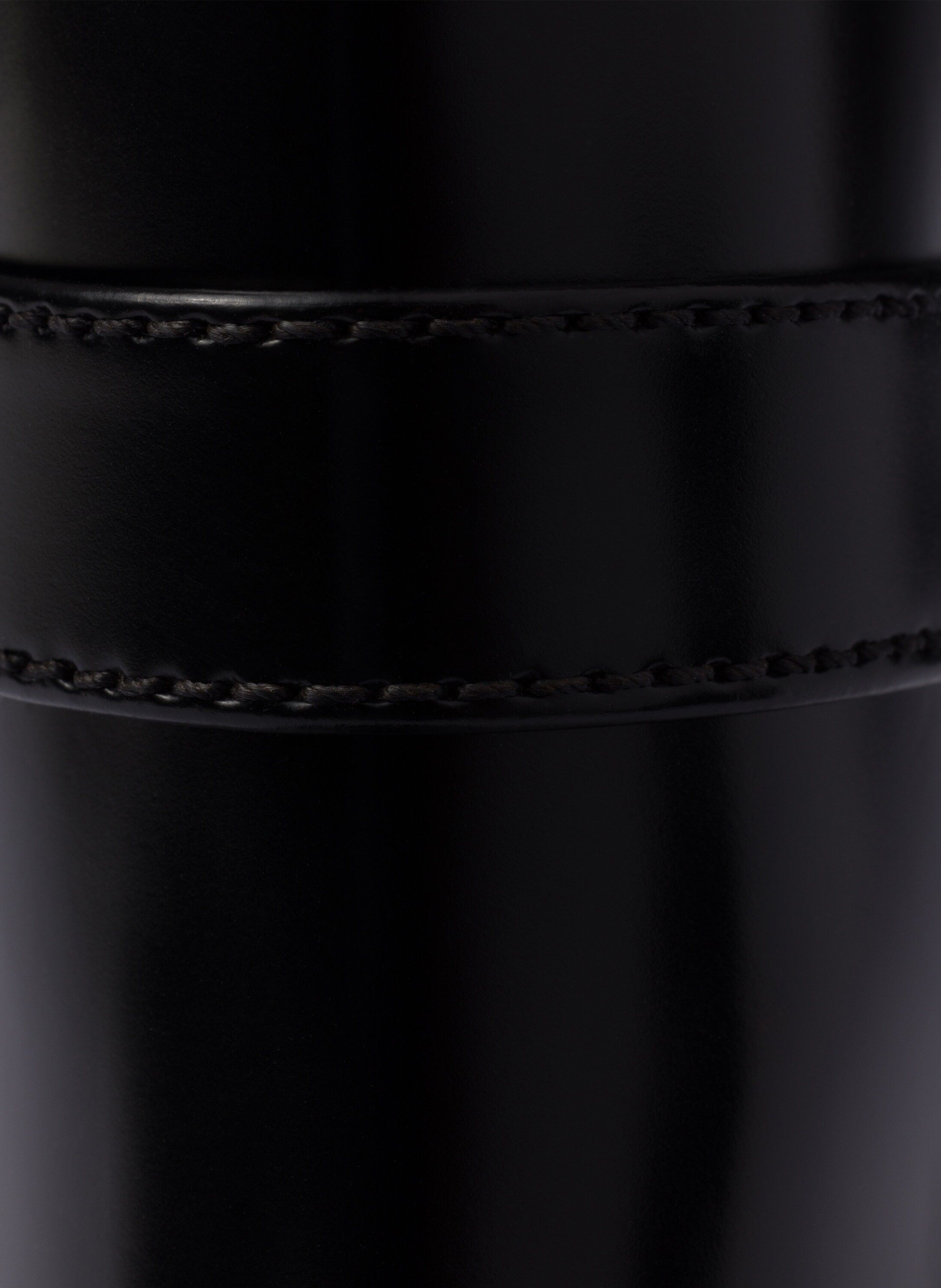 Bottines en cuir brossé avec bride PRADA Noir