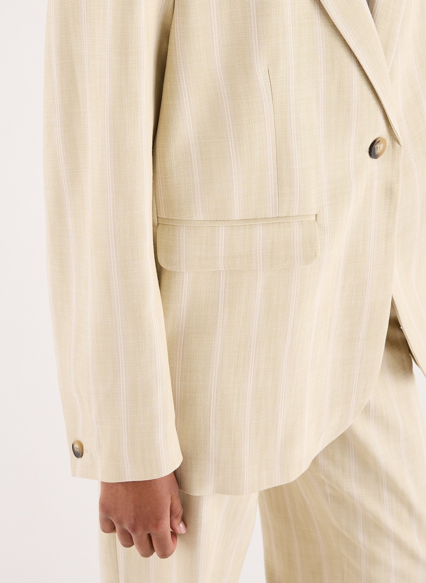 Blazer rayé Sahaven  SAMSOE SAMSOE Beige