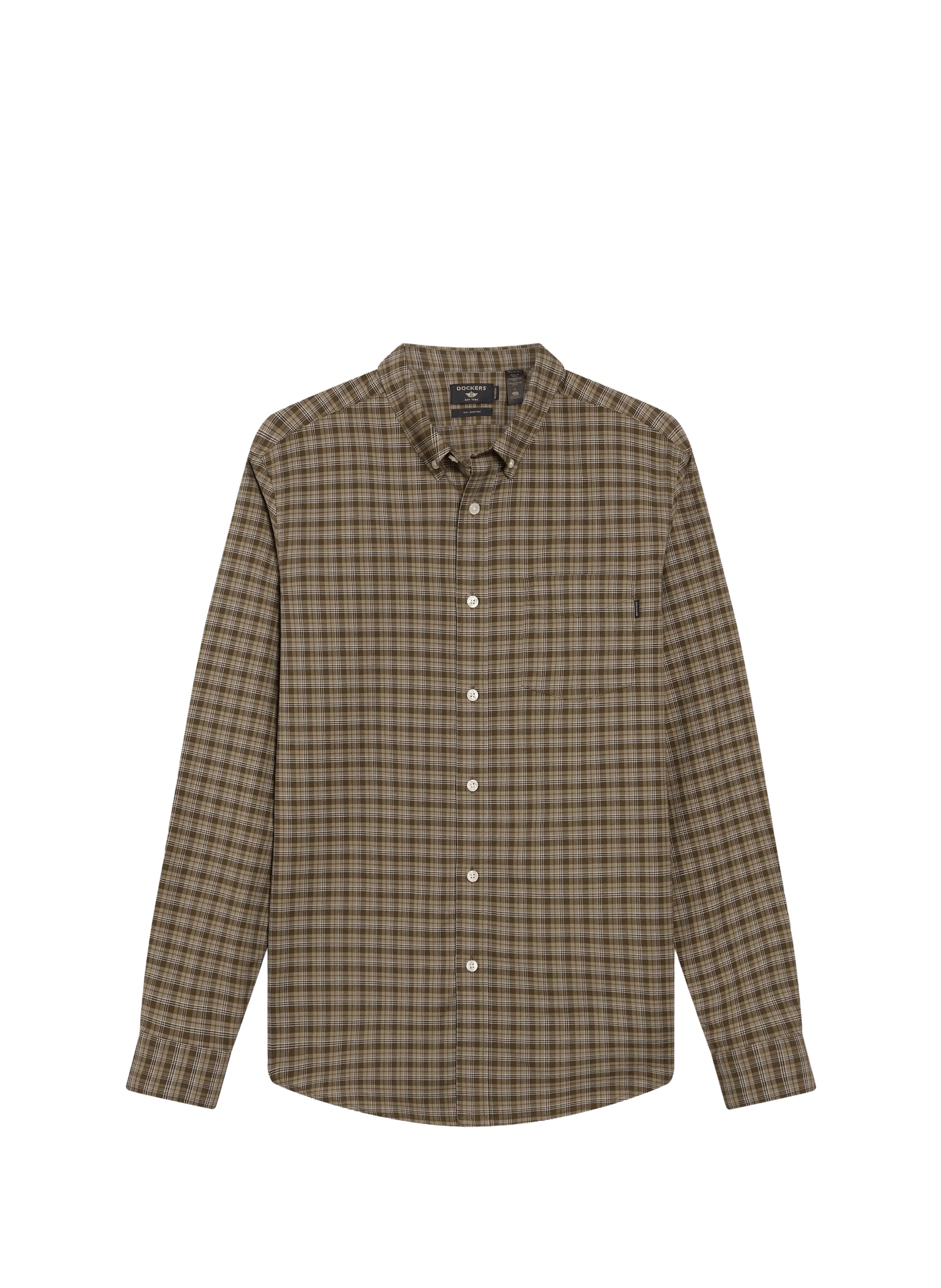 Cotton poplin shirt DOCKERS Khaki