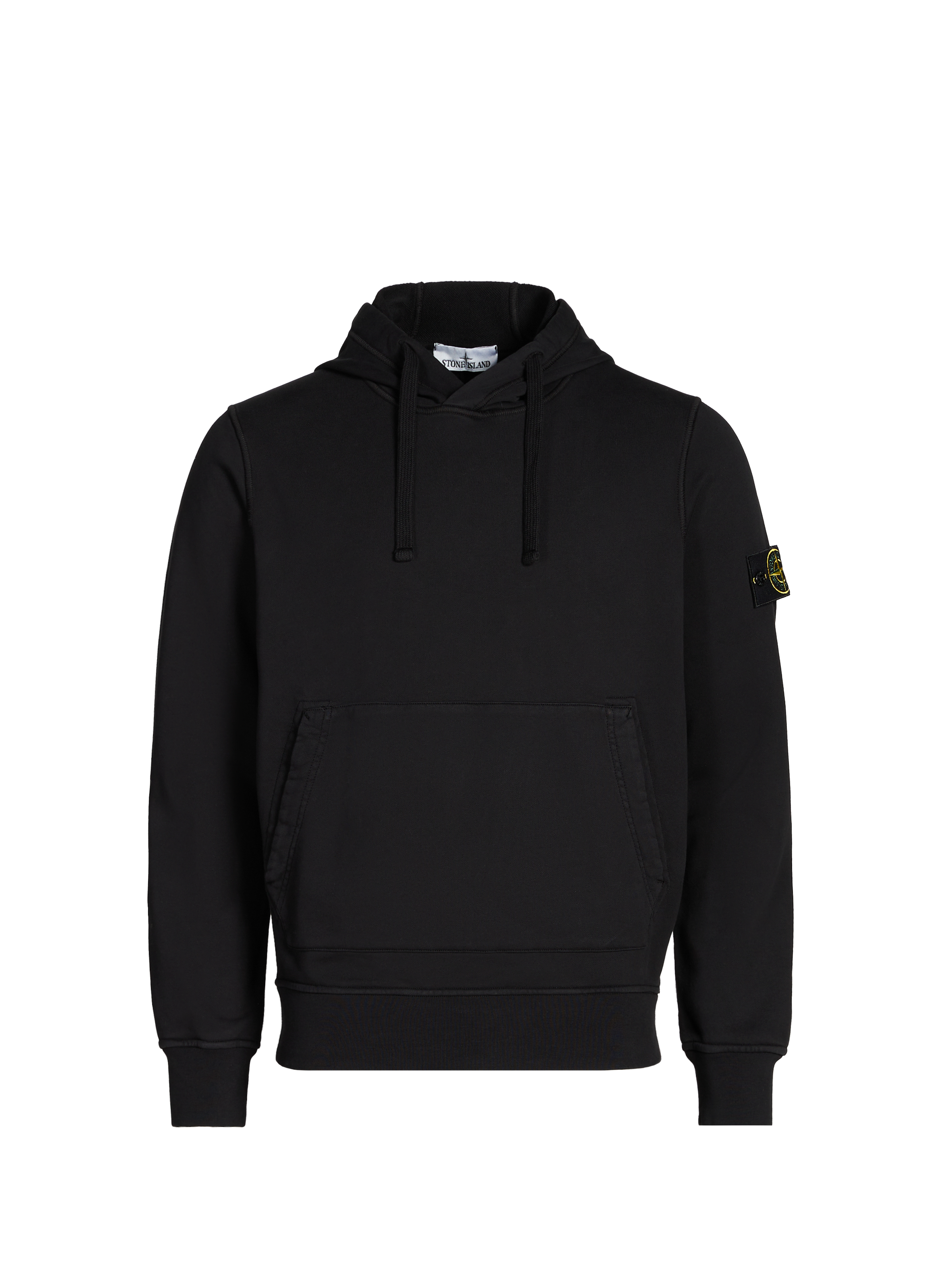 Cotton Hooded Sweatshirt STONE ISLAND Black