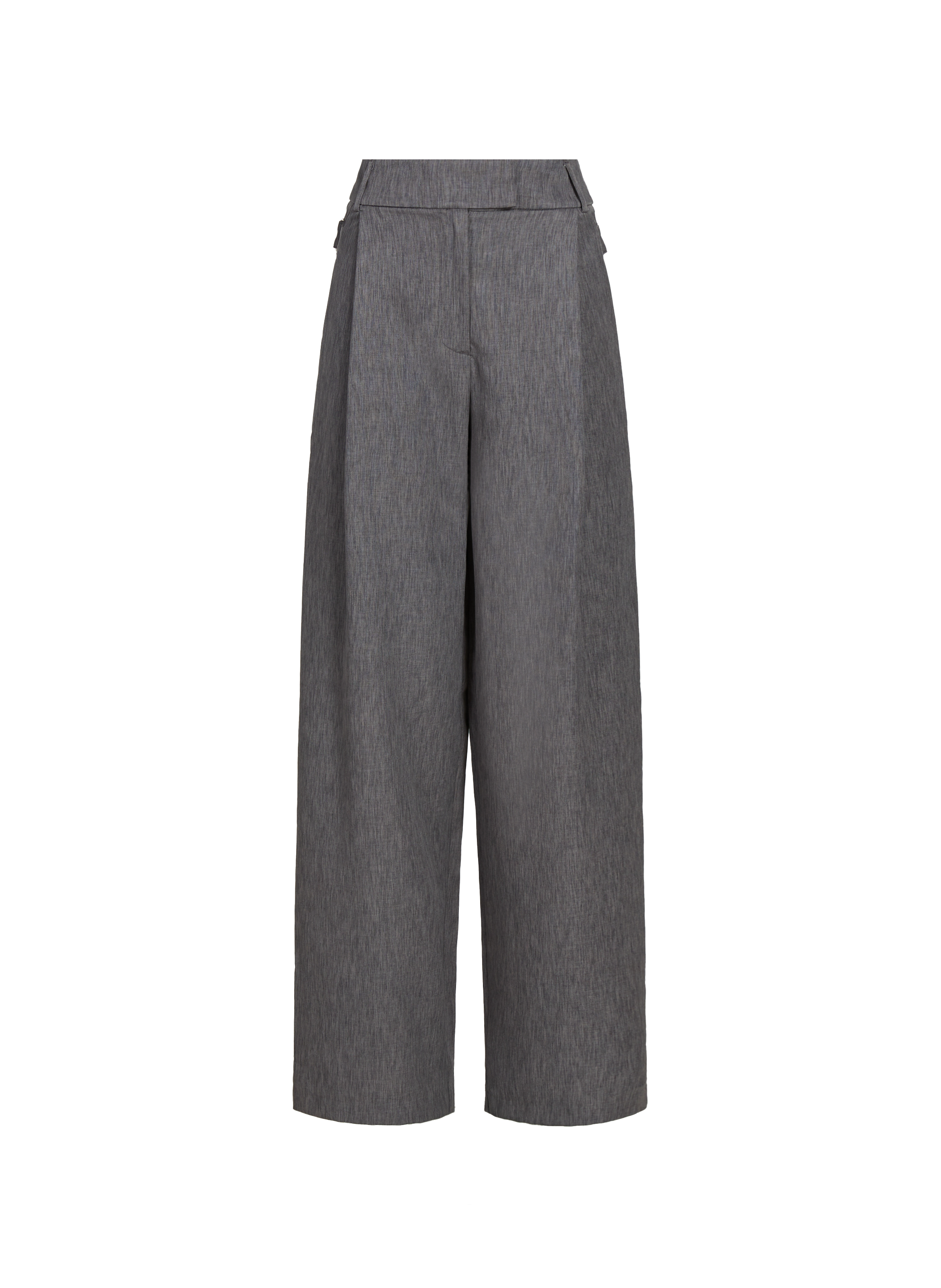TOPSHOP Pantalon droit  Gris