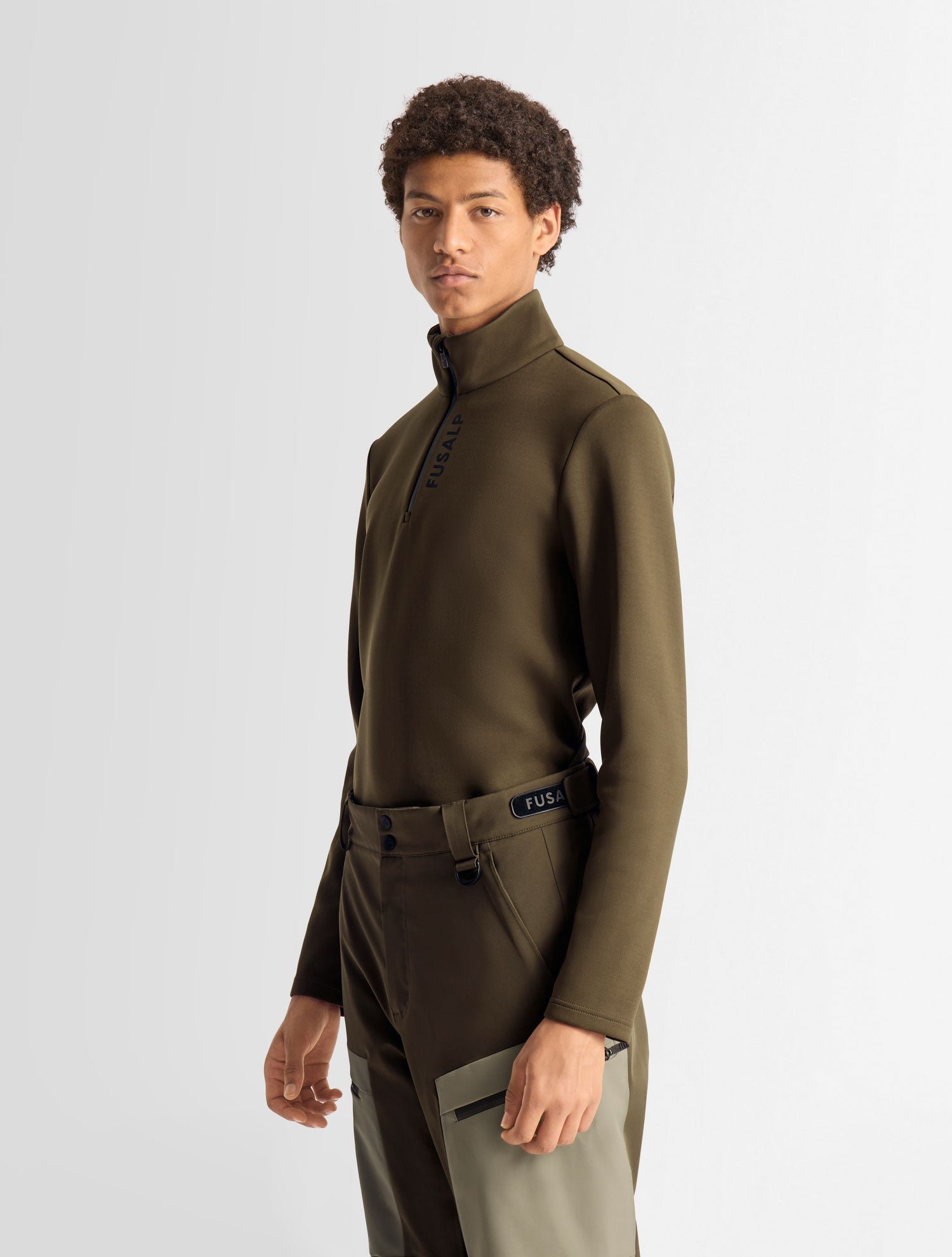 Sous pull timothy col montant coupe regular FUSALP Marron