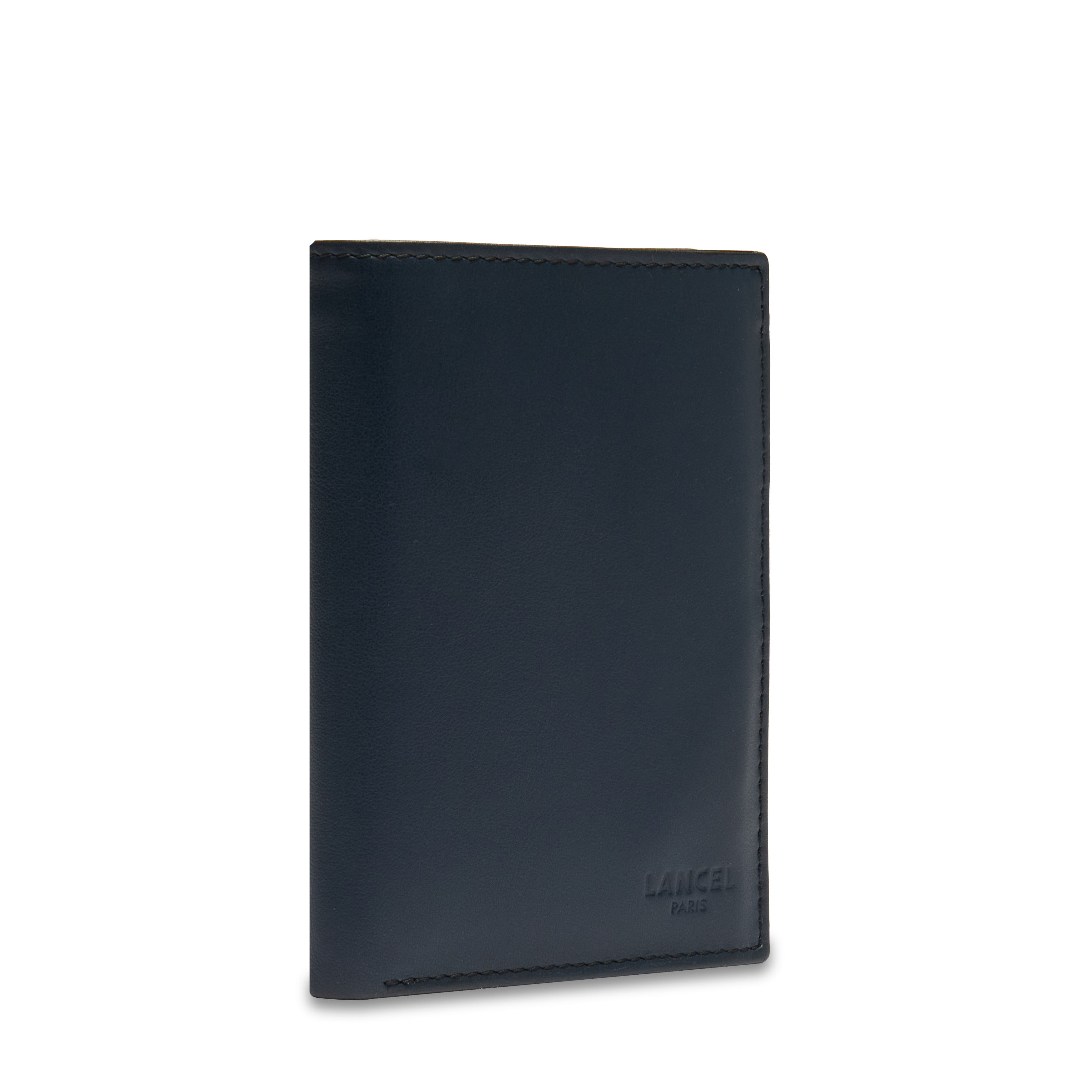 Portefeuille européen léon de lancel en cuir LANCEL Bleu