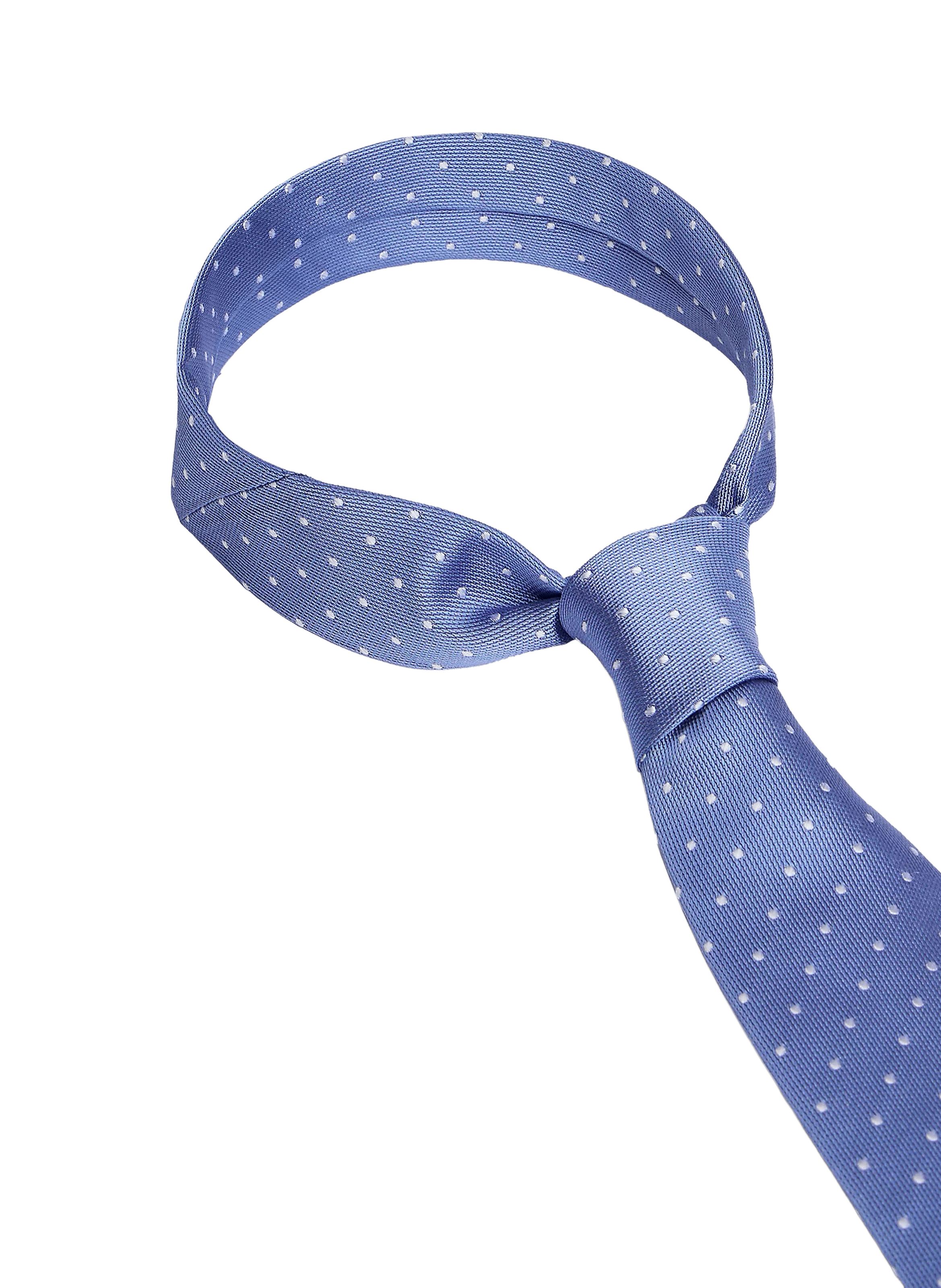 Silk polka dot tie TOMMY HILFIGER Blue