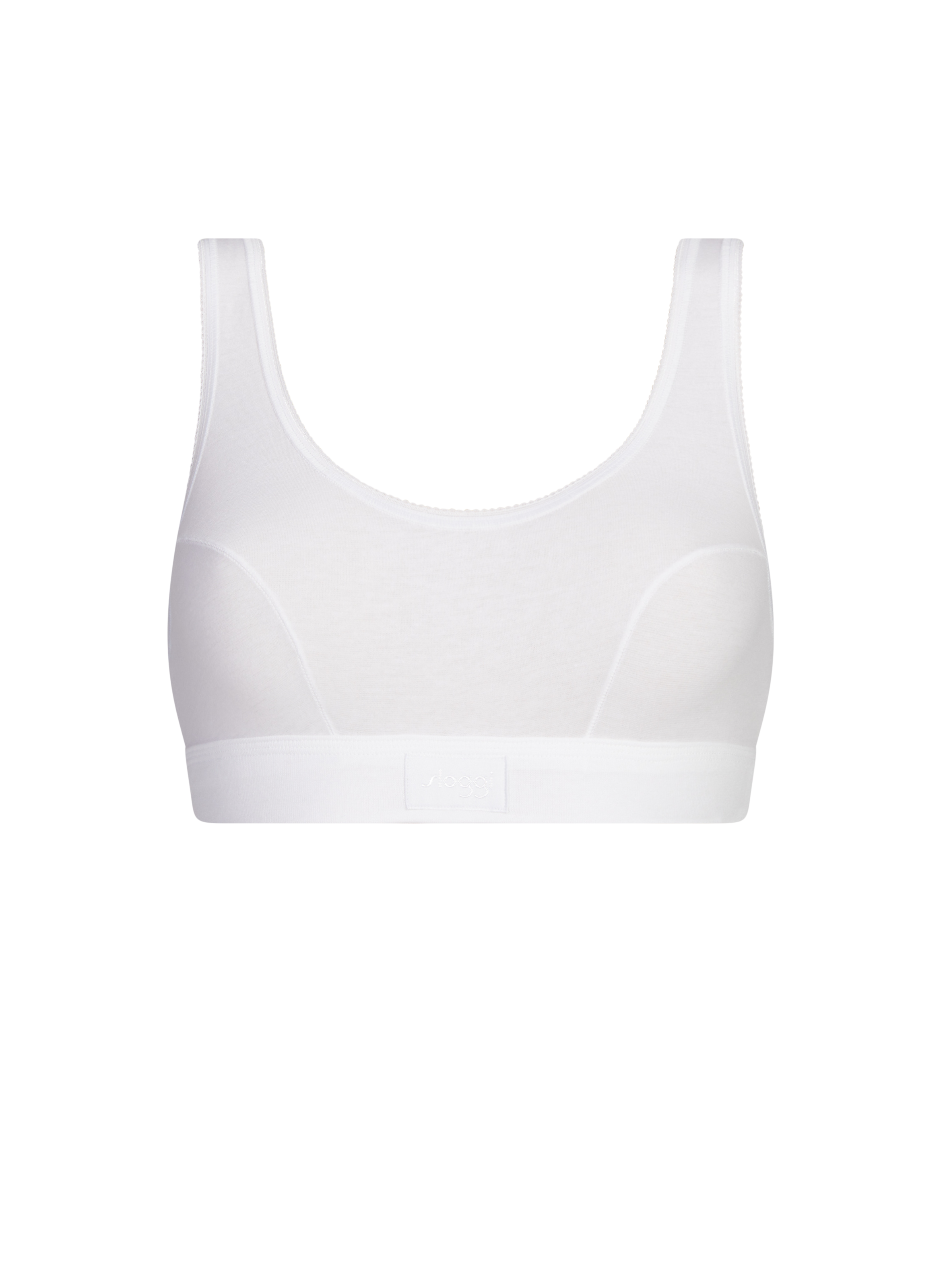 SLOGGI Solid blended cotton bralette White
