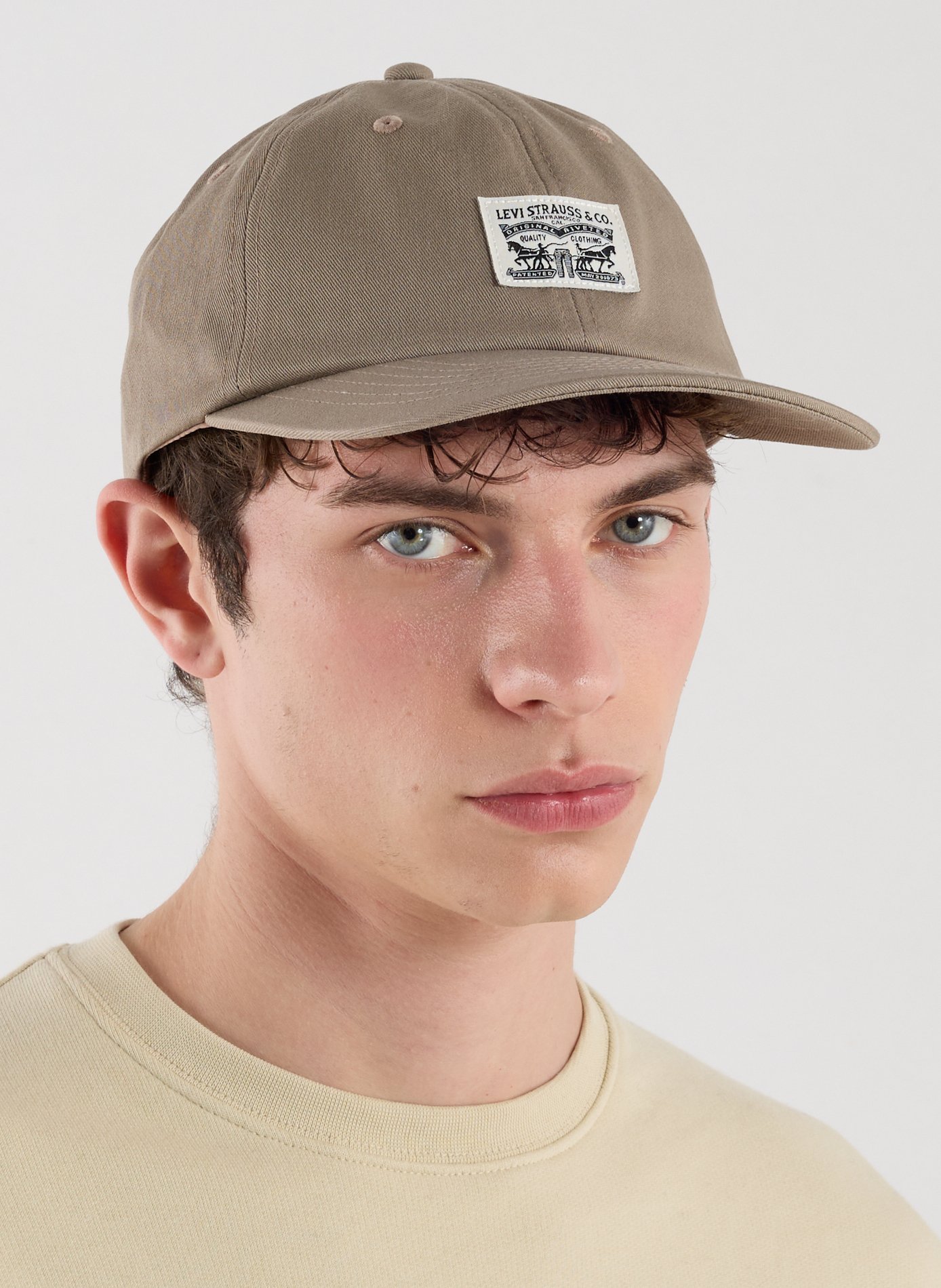 Casquette Dad Relaxed en coton LEVIS ACCESSOIRES Beige