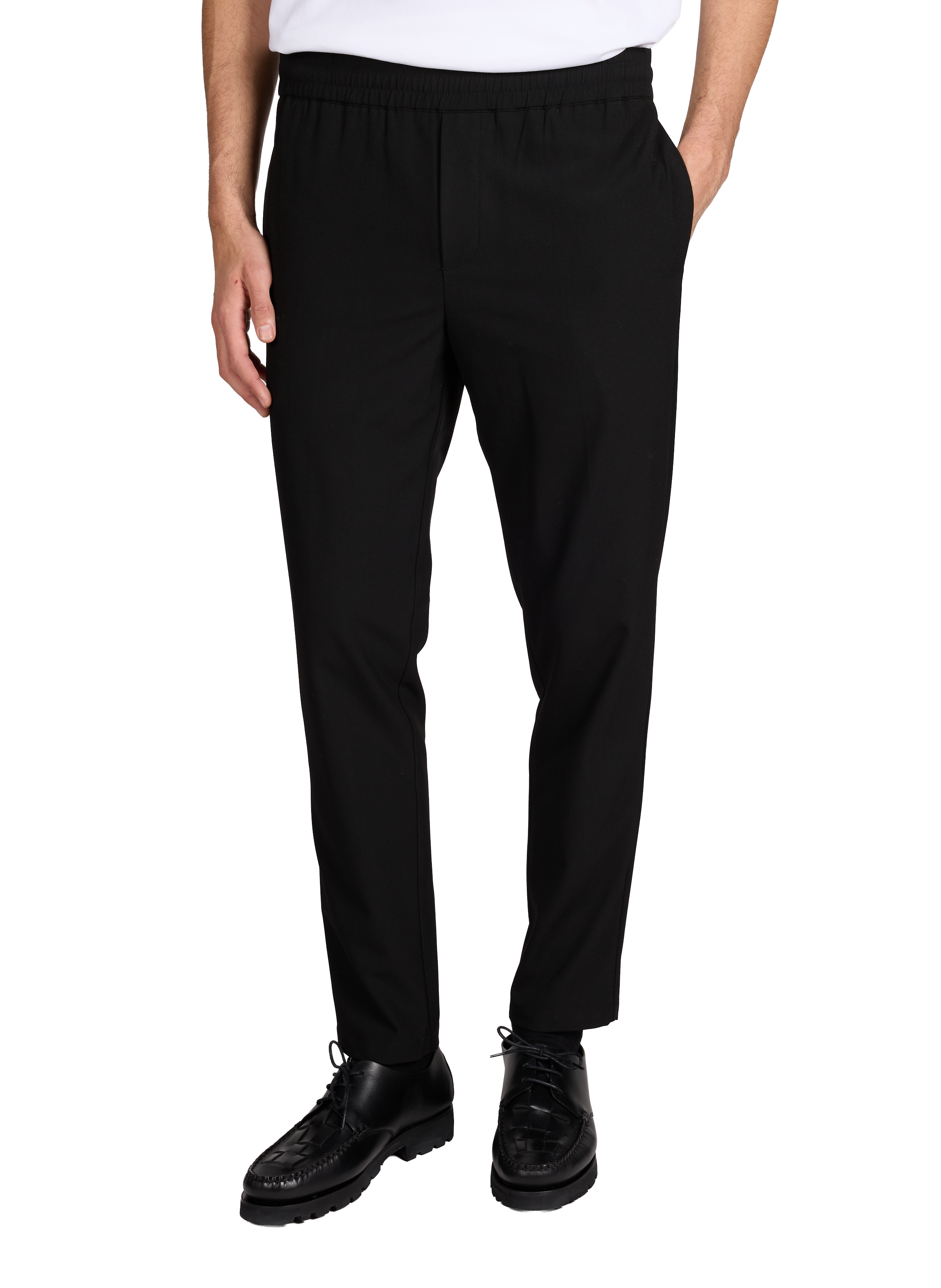 Night blue trousers - The Air Uniform SAMSOE SAMSOE Black