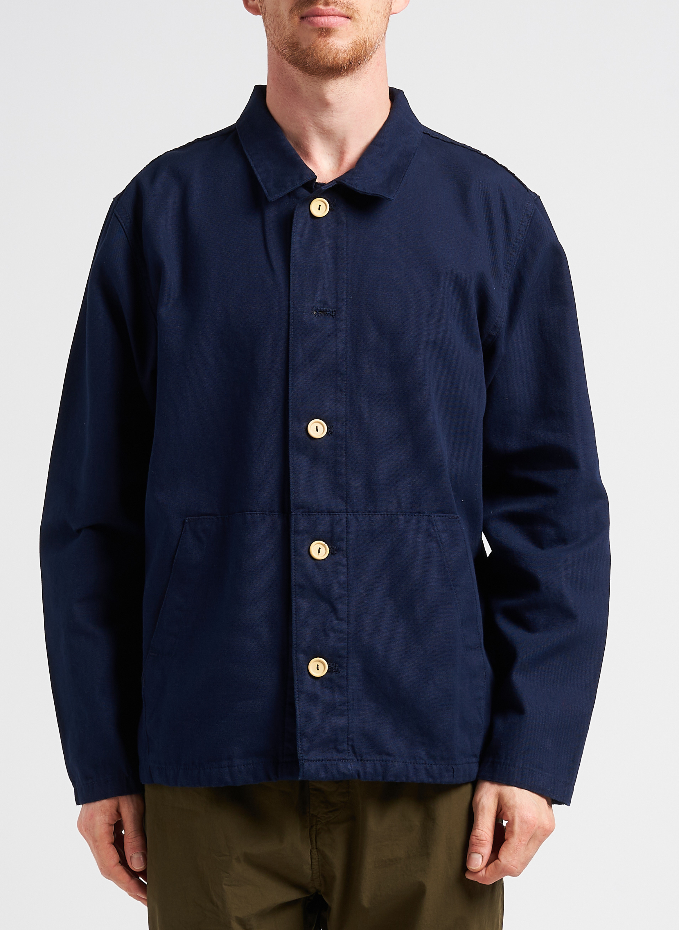 Veste droite  col classique droite en coton ARMOR-LUX Bleu