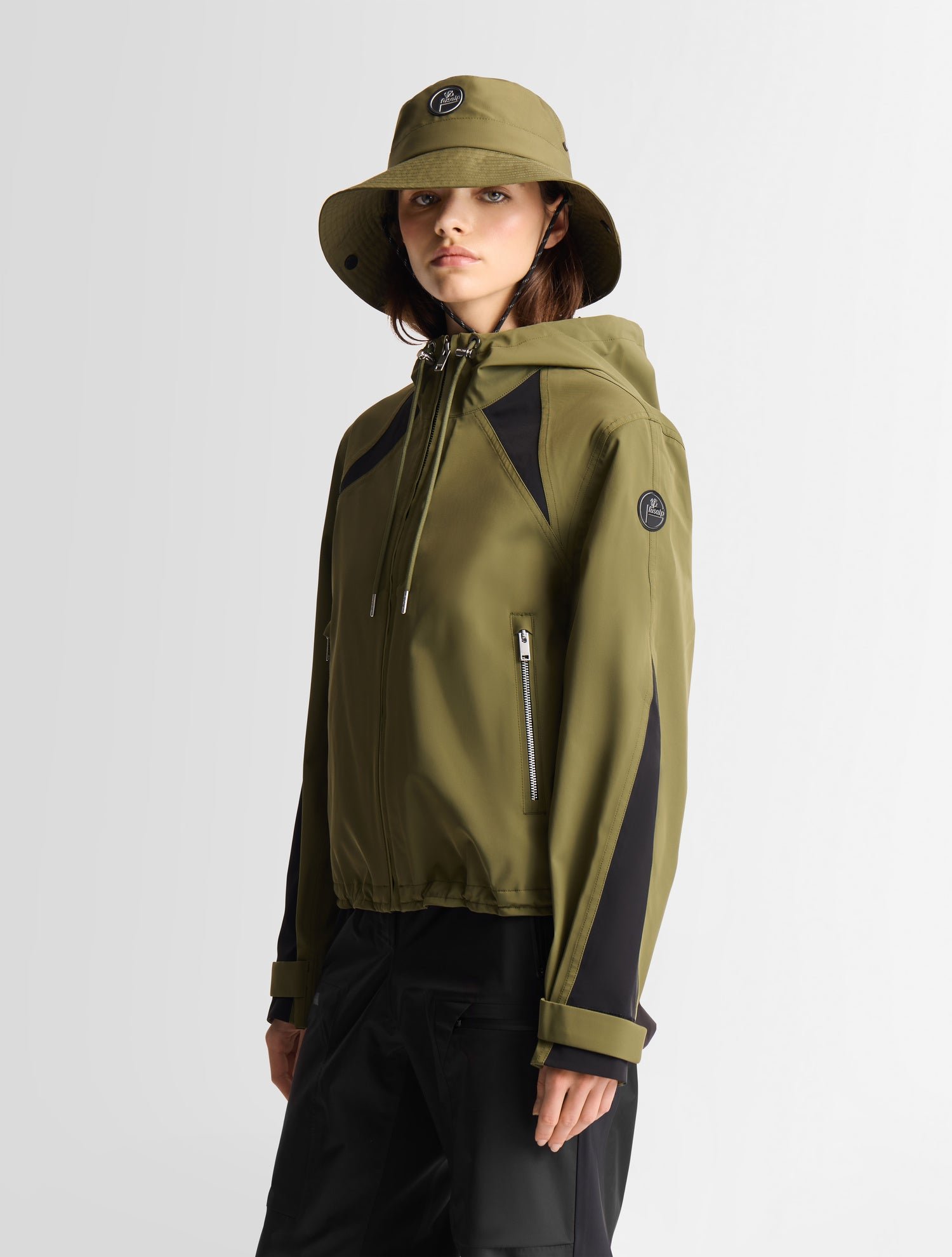 Blouson kasima col capuche coupe regular FUSALP Kaki