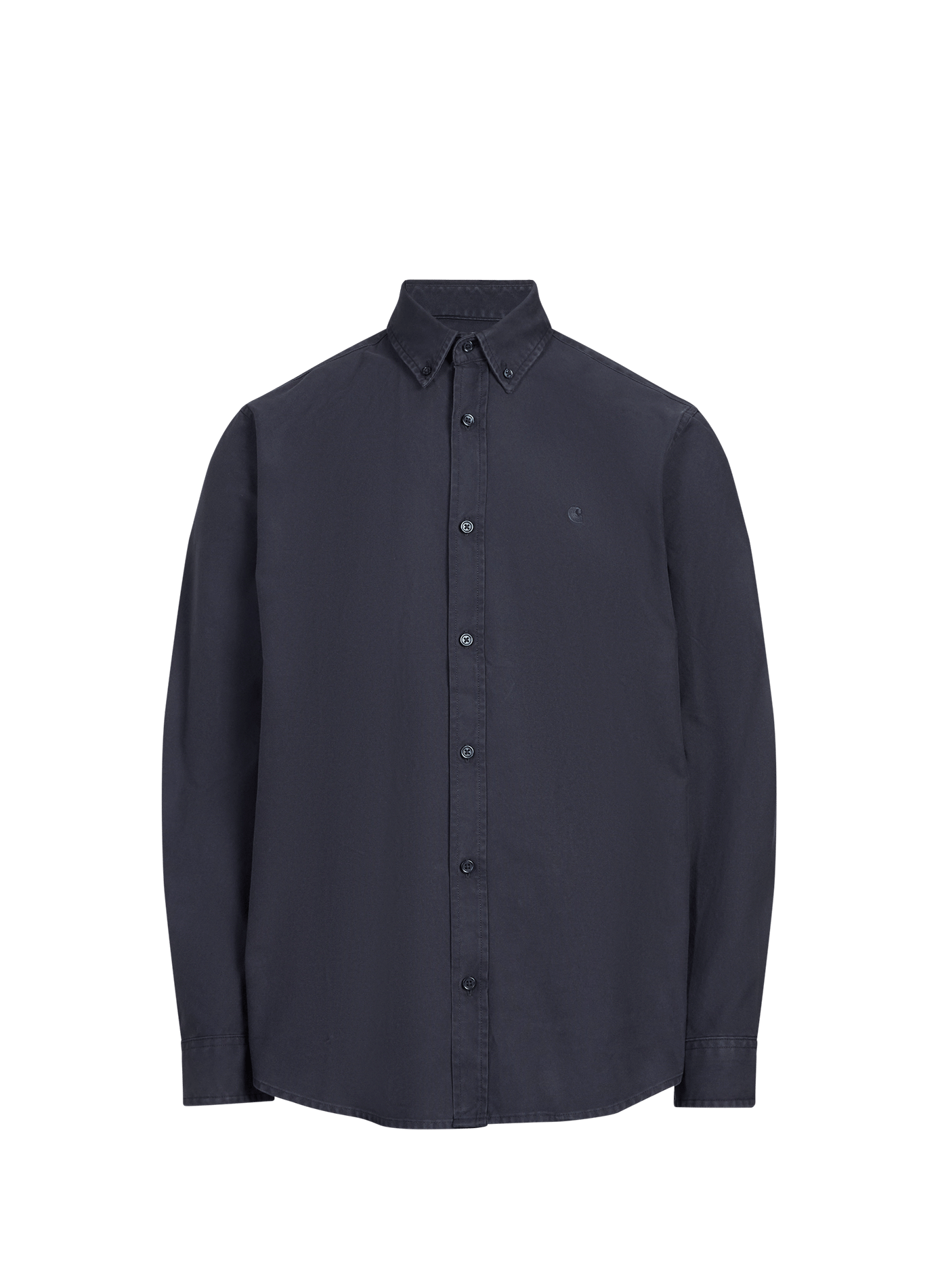 Shirt with straight American collar in cotton CARHARTT WIP Blue