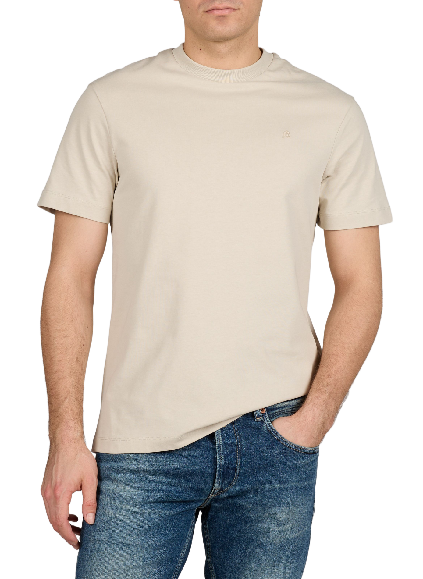 T-shirt en coton REPLAY Beige