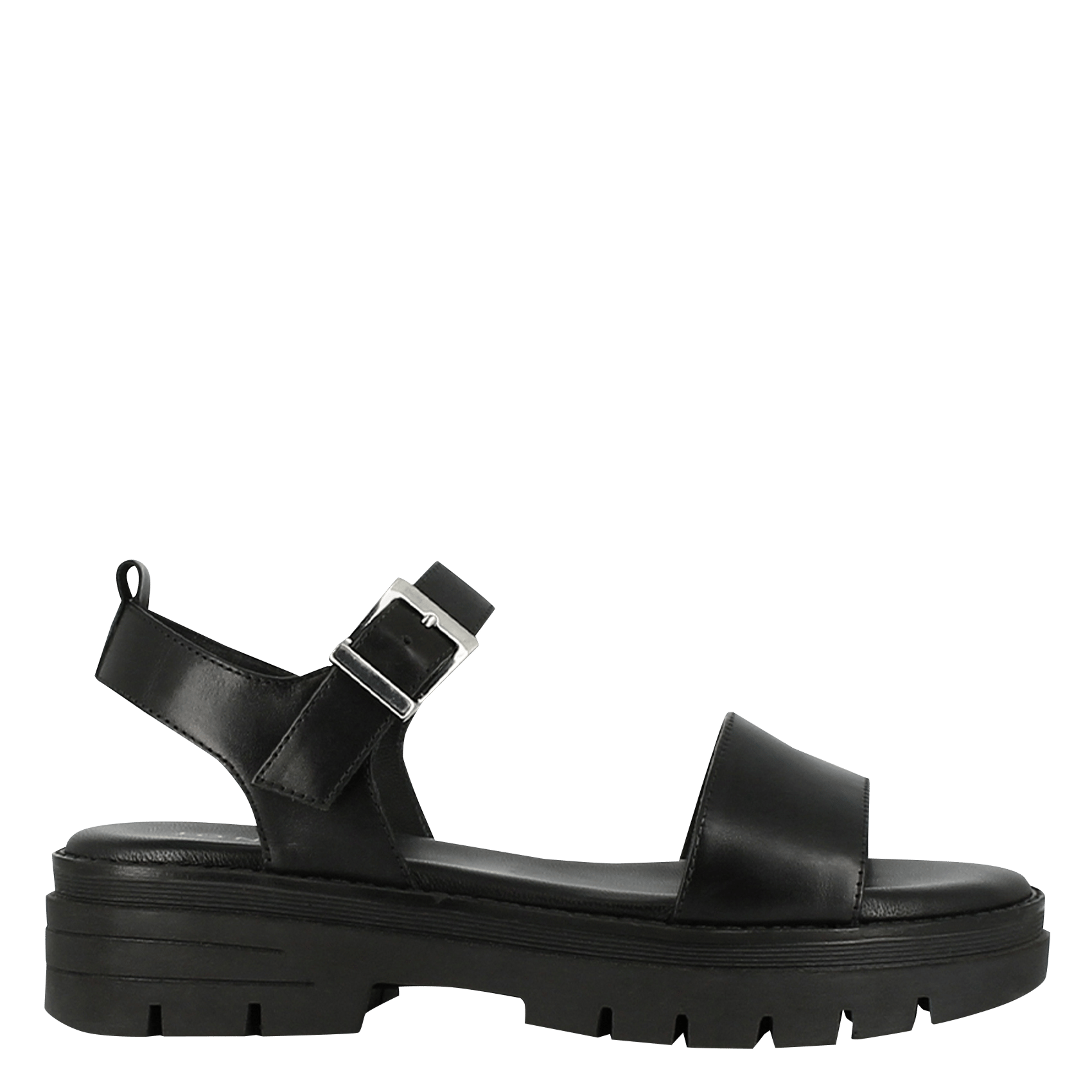 Sandales plates en cuir ask JONAK Noir