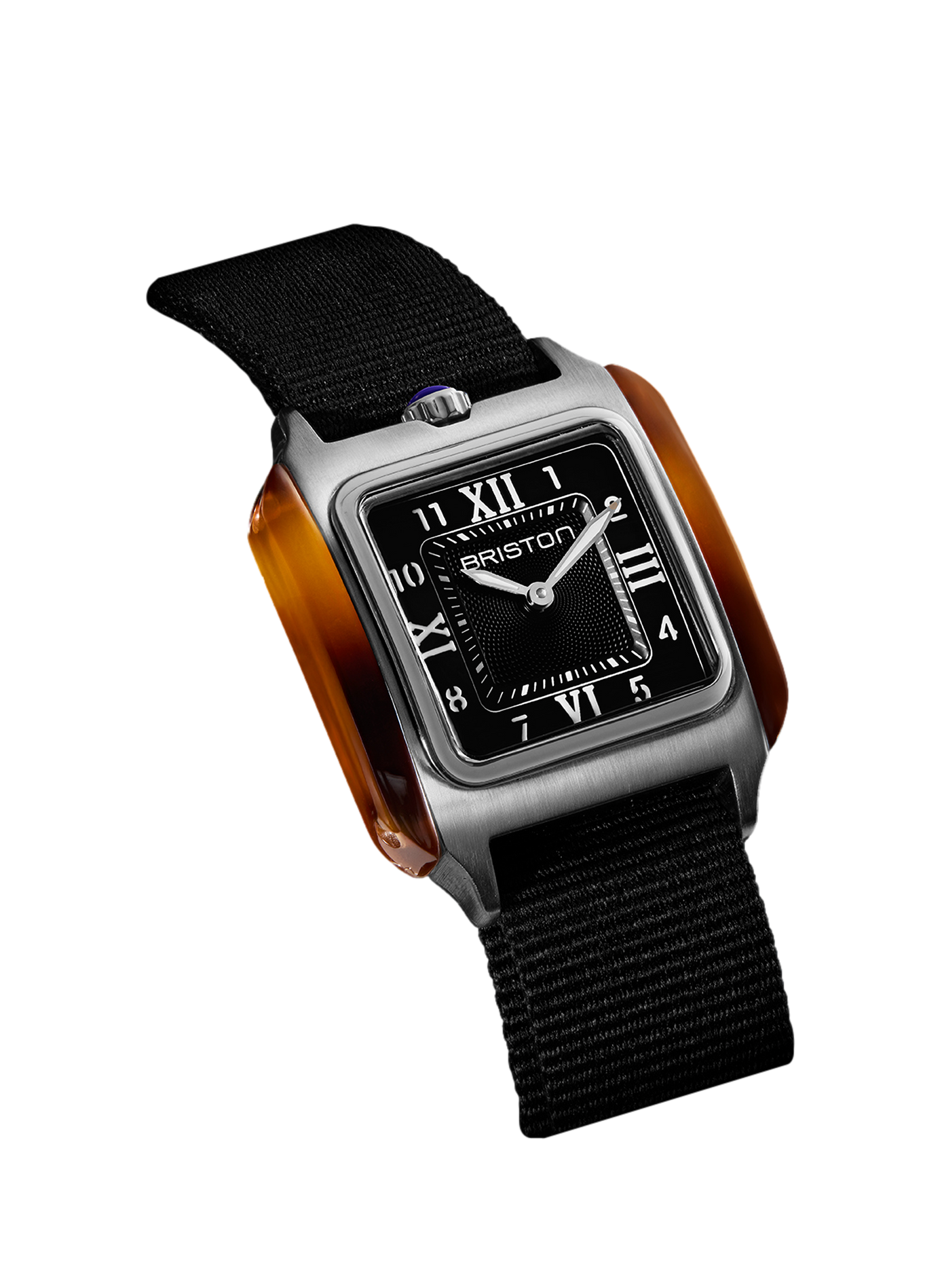 Montre Streamliner Kennedy en caoutchouc BRISTON Noir
