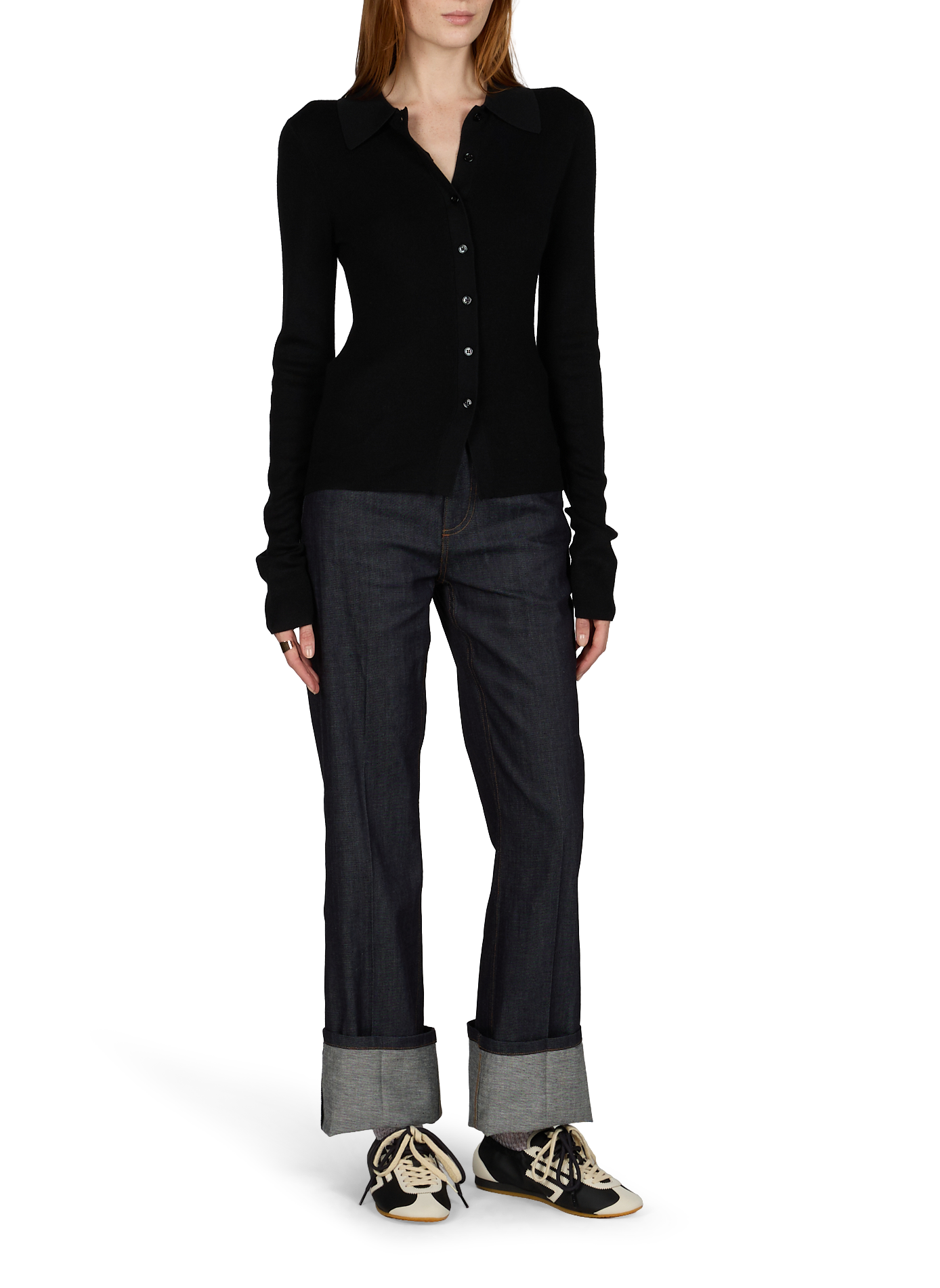 Lion double lace sneakers PURAAI Black