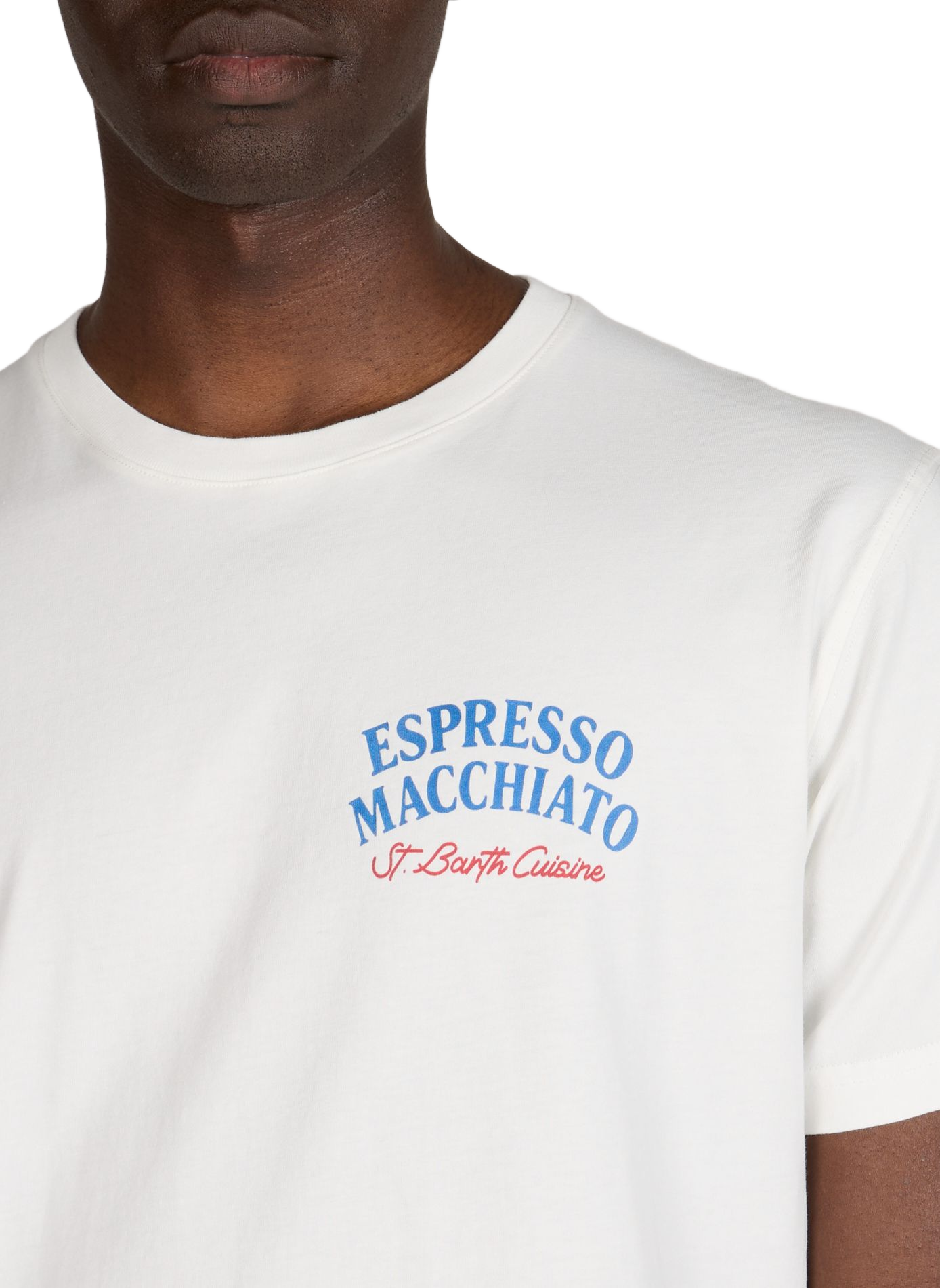 Straight cotton t-shirt MC2 SAINT BARTH Yellow