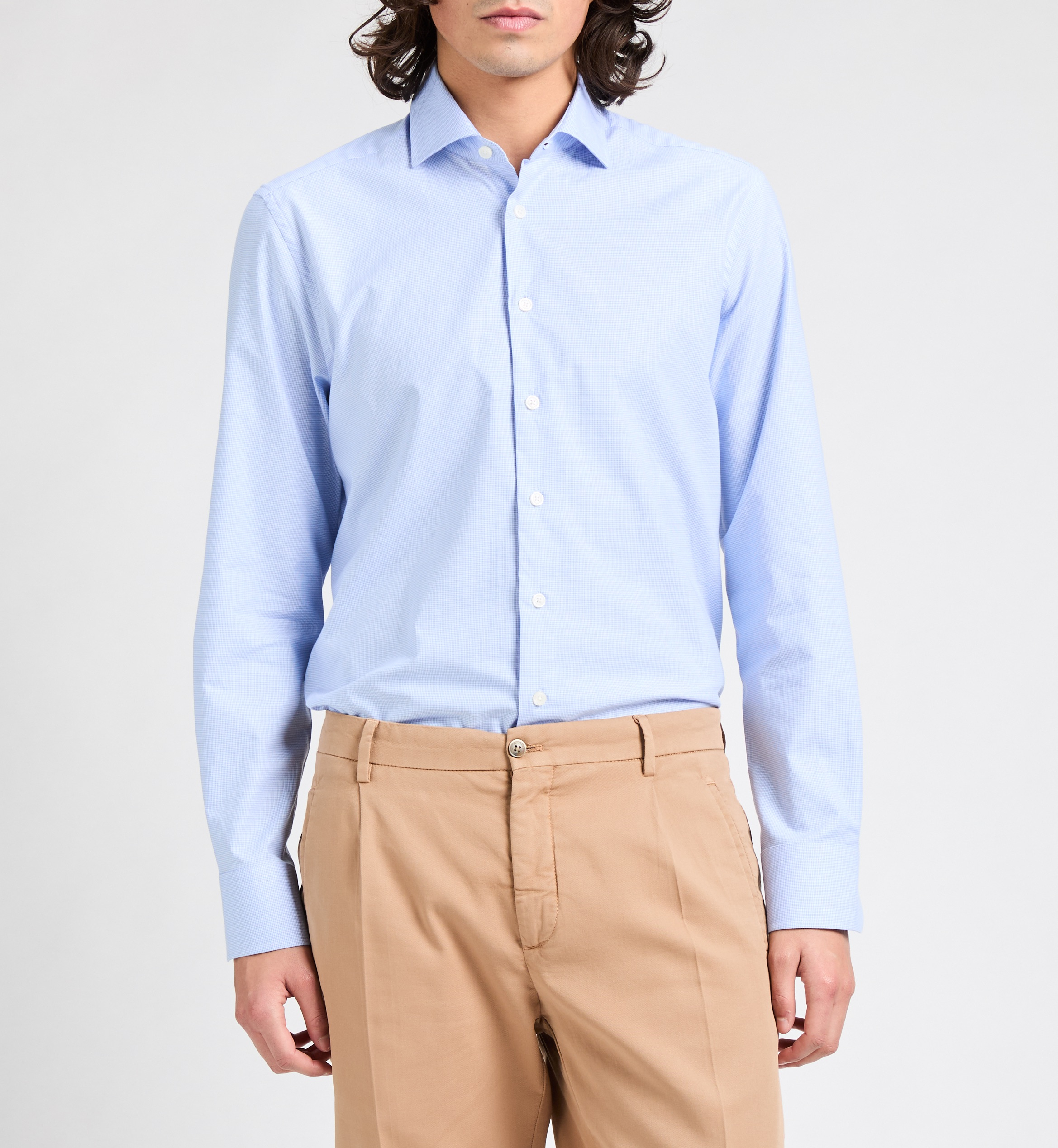 Houndstooth pattern shirt Mini Puppy HACKETT Blue