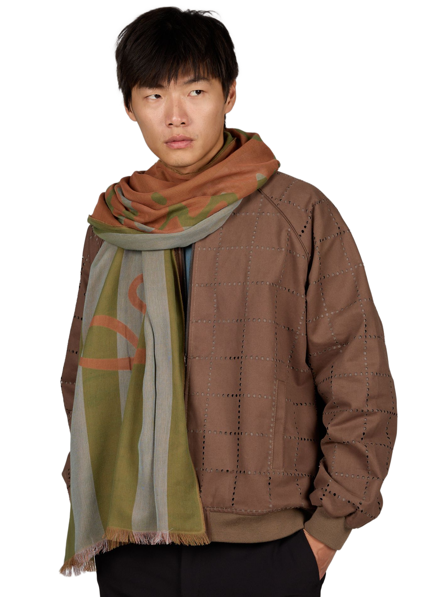 Striped cotton scarf PAUL SMITH Multicolour