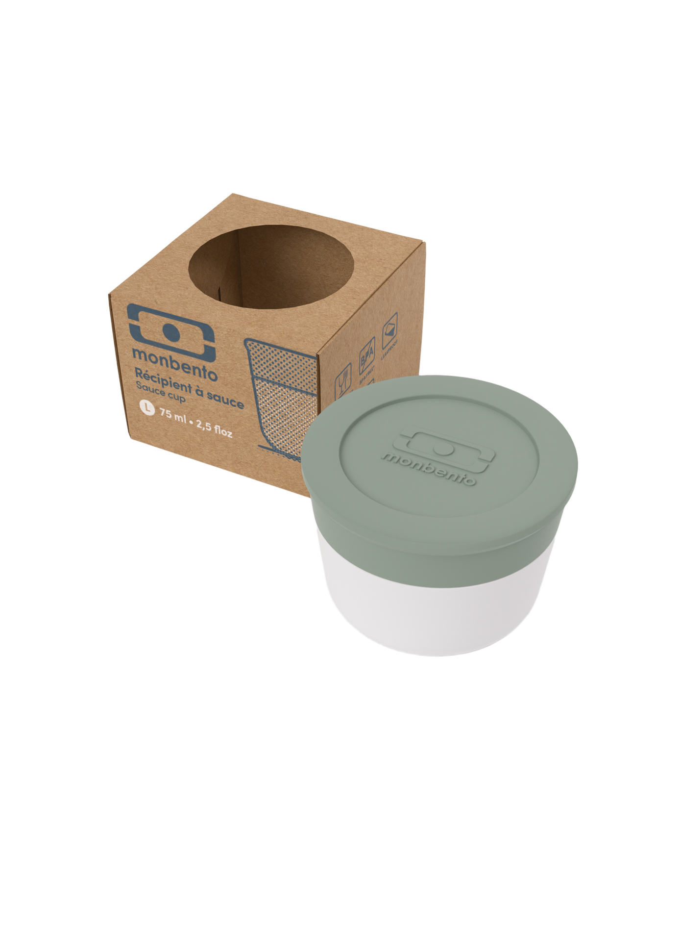 Pot à sauce Temple 75 ml MONBENTO Vert