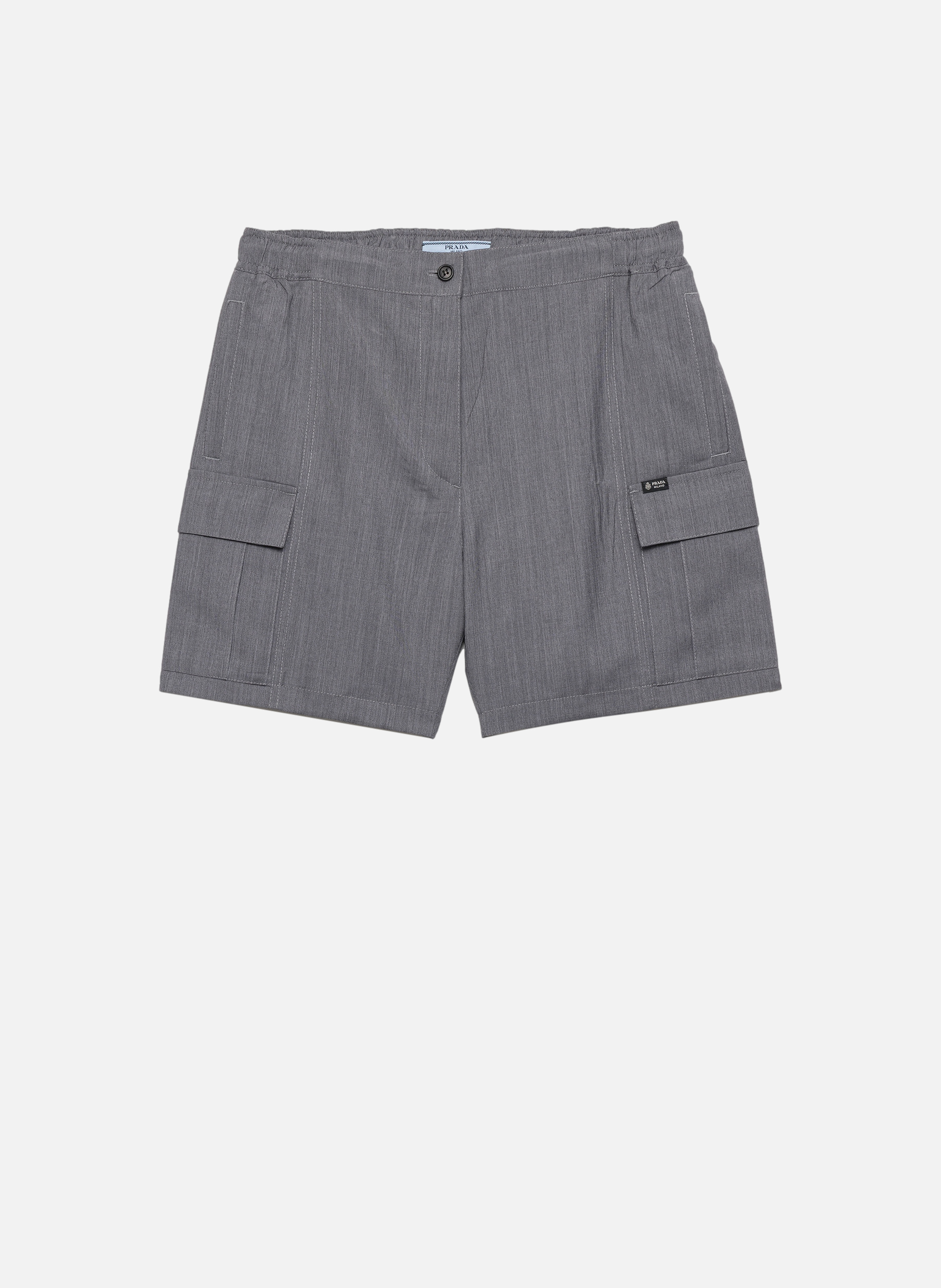 Short en mohair léger PRADA Gris