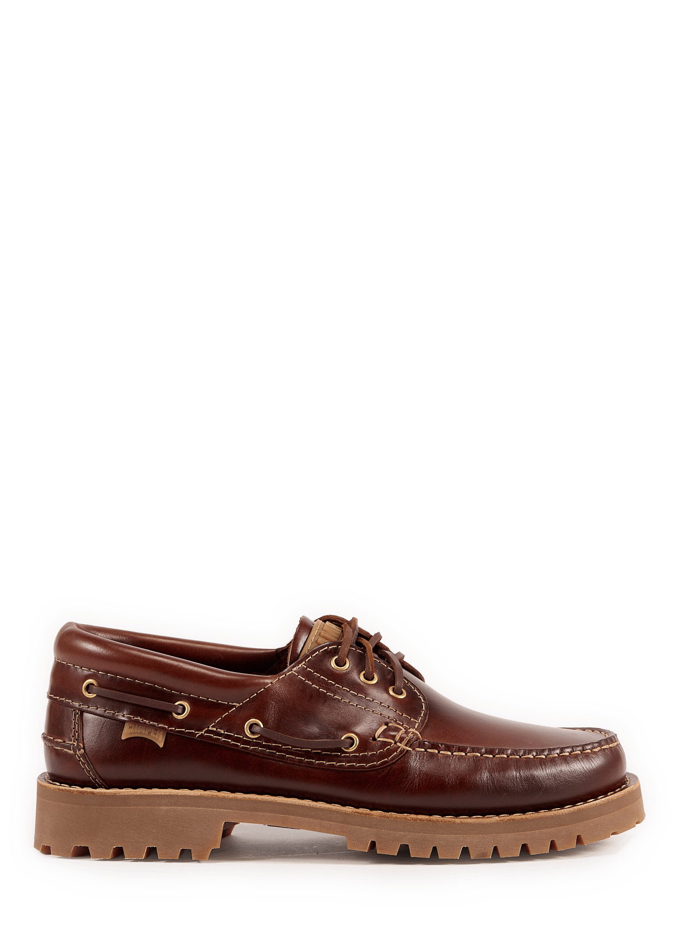 Chaussures bateau Nautico en cuir CAMPER Marron