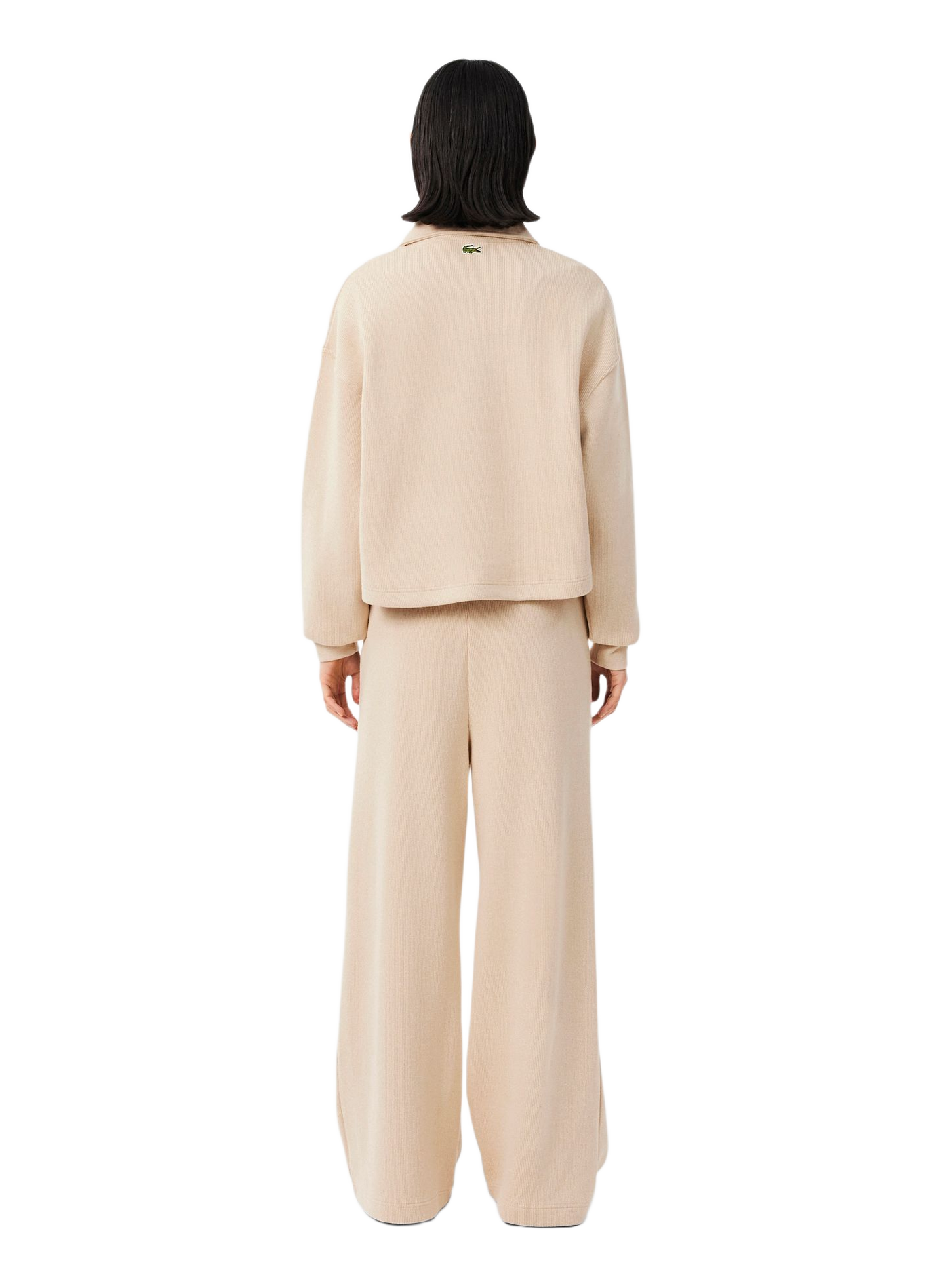 Weite Hose aus Baumwollmischung LACOSTE Beige