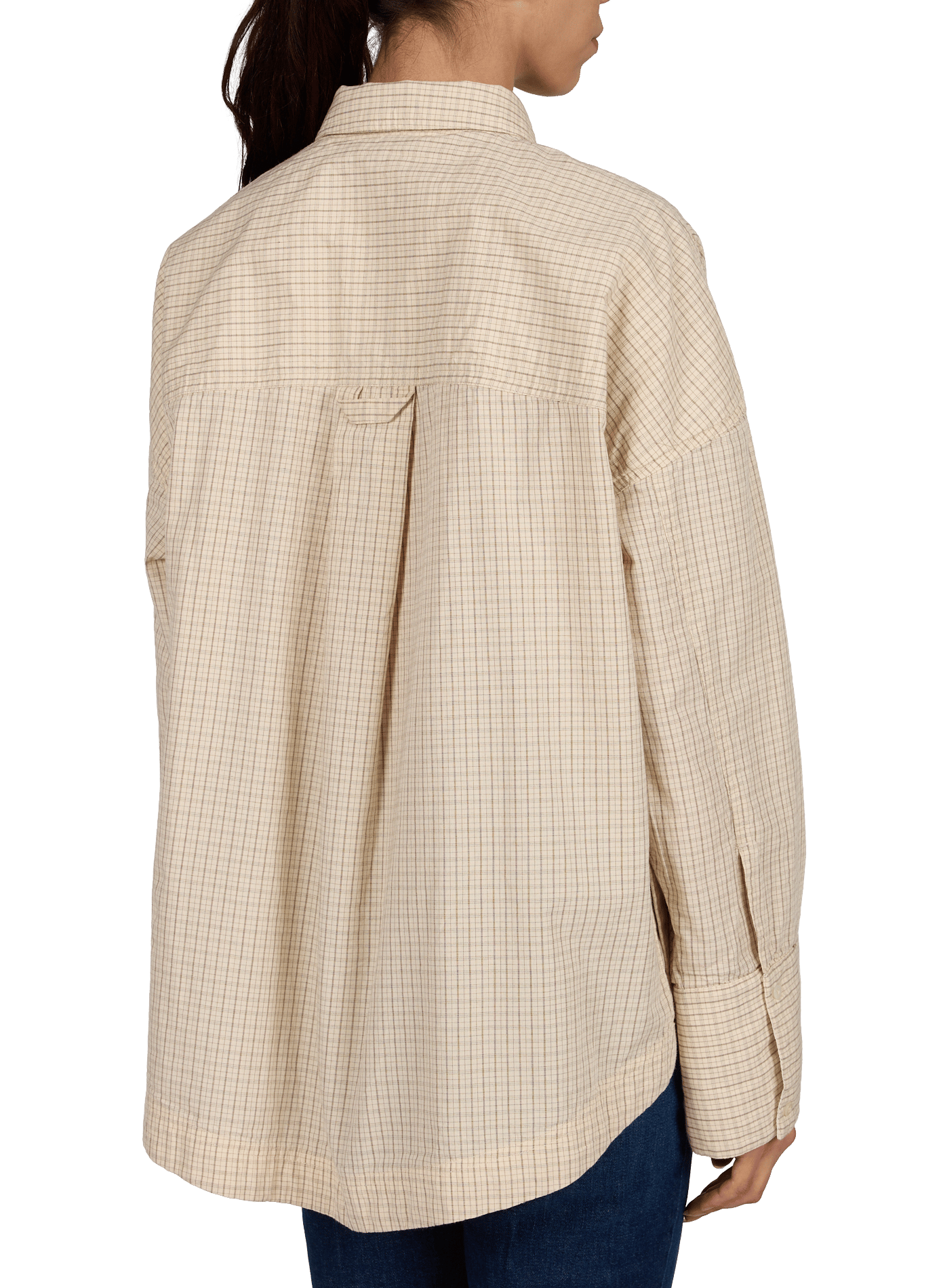 Oversize Baumwollhemd ROUGE EDIT Beige
