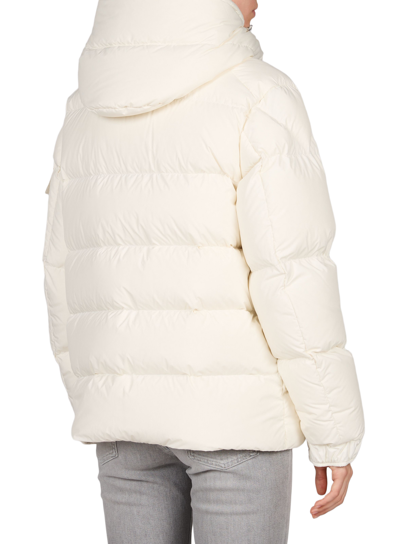 Piumino con cappuccio staccabile Maya 70 MONCLER Bianco