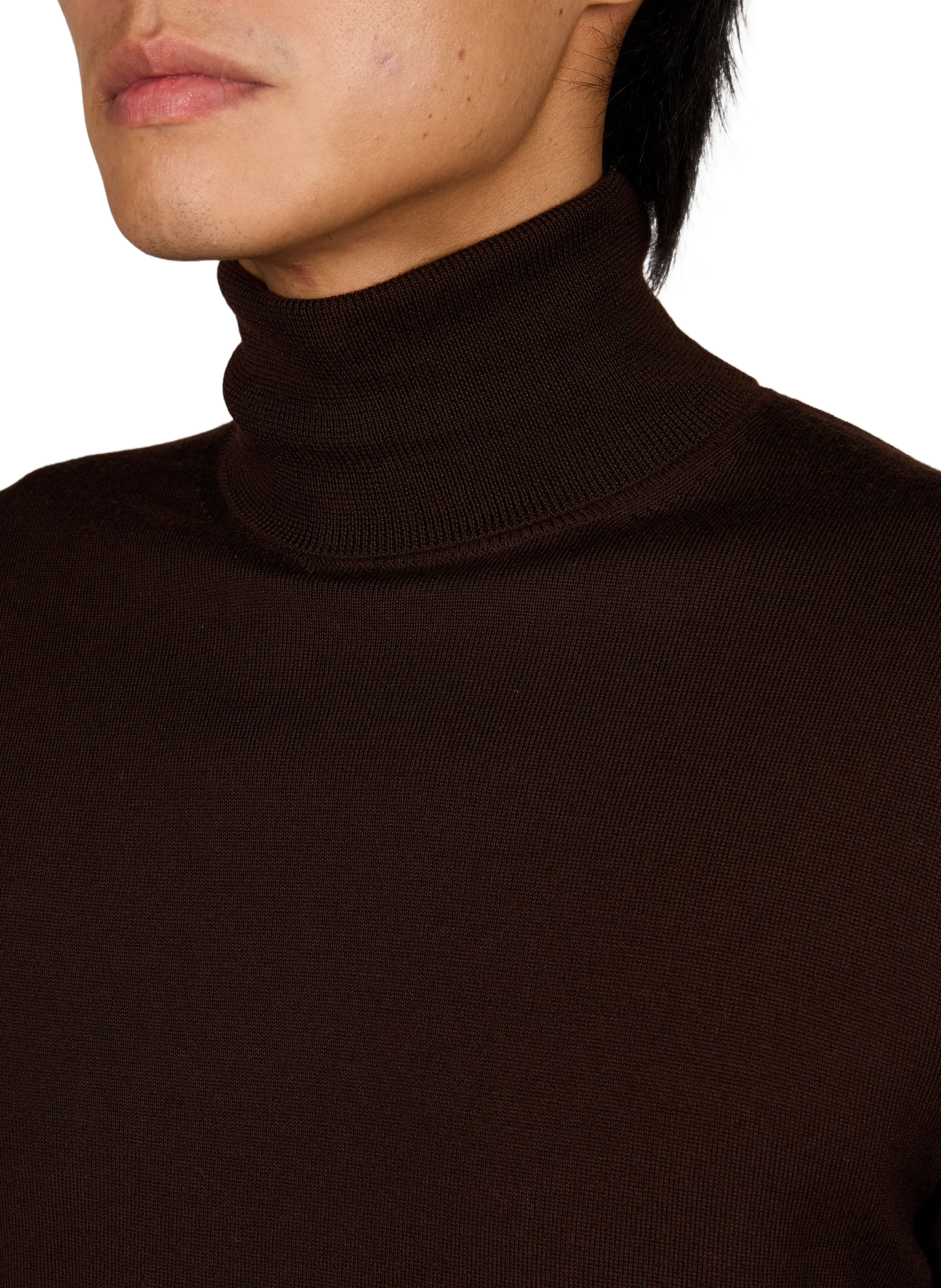 Merino wool turtleneck jumper AU PRINTEMPS PARIS Brown