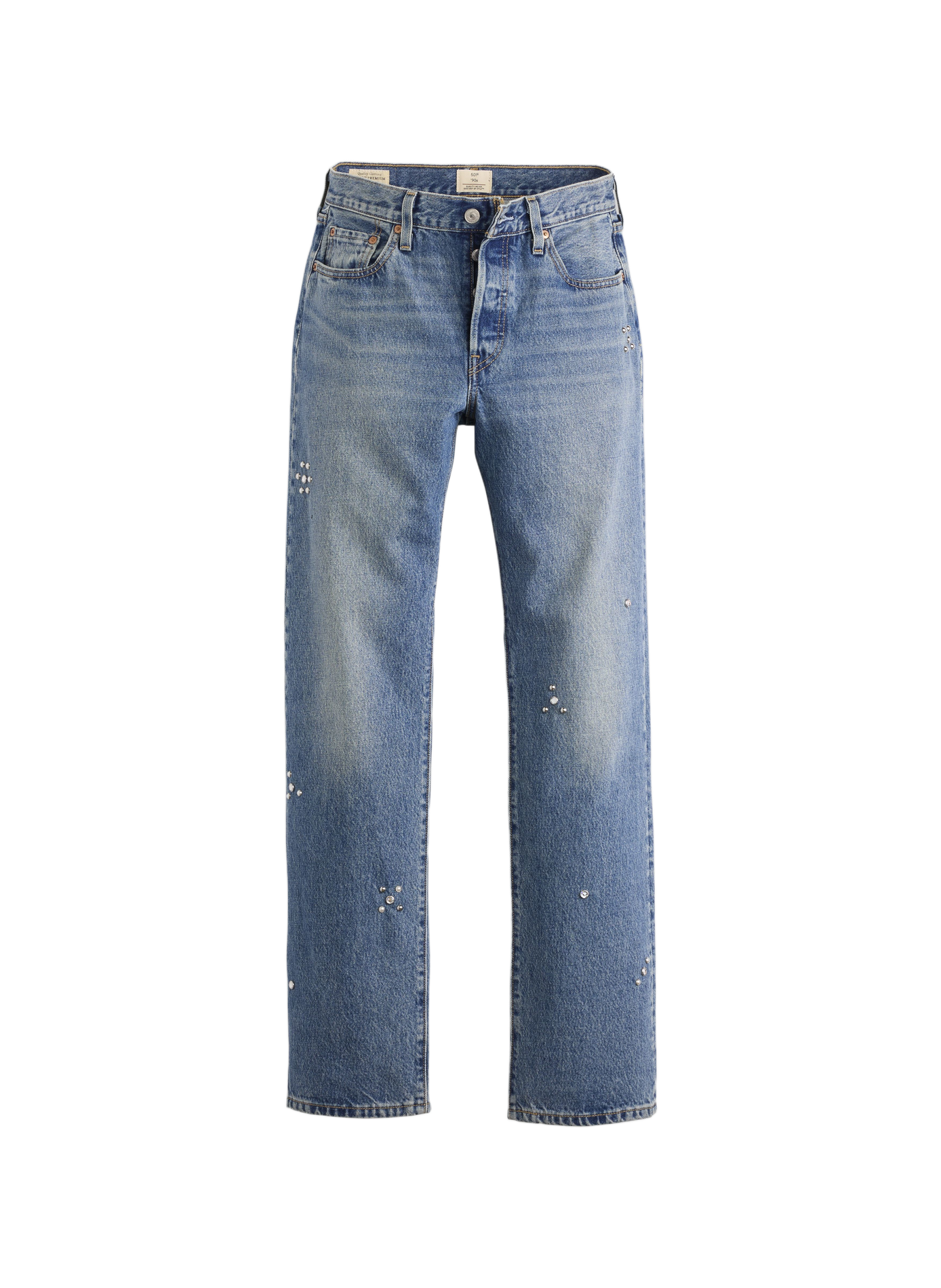 Straight-cut cotton jeans LEVI'S Blue