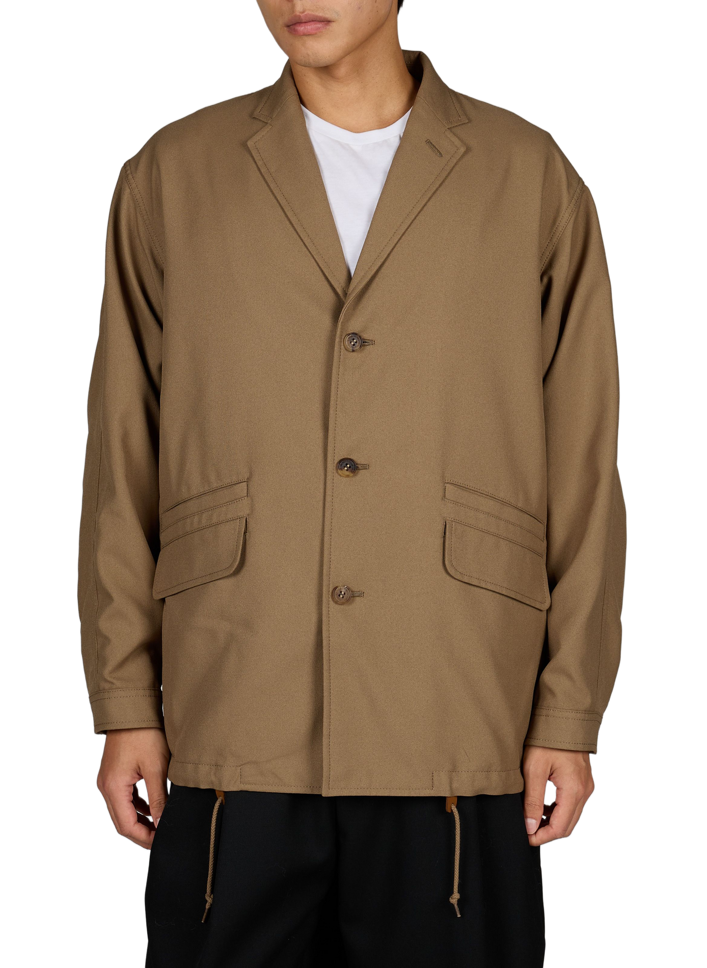 Solid Oversized Jacket COMME DES GARCONS HOMME Beige