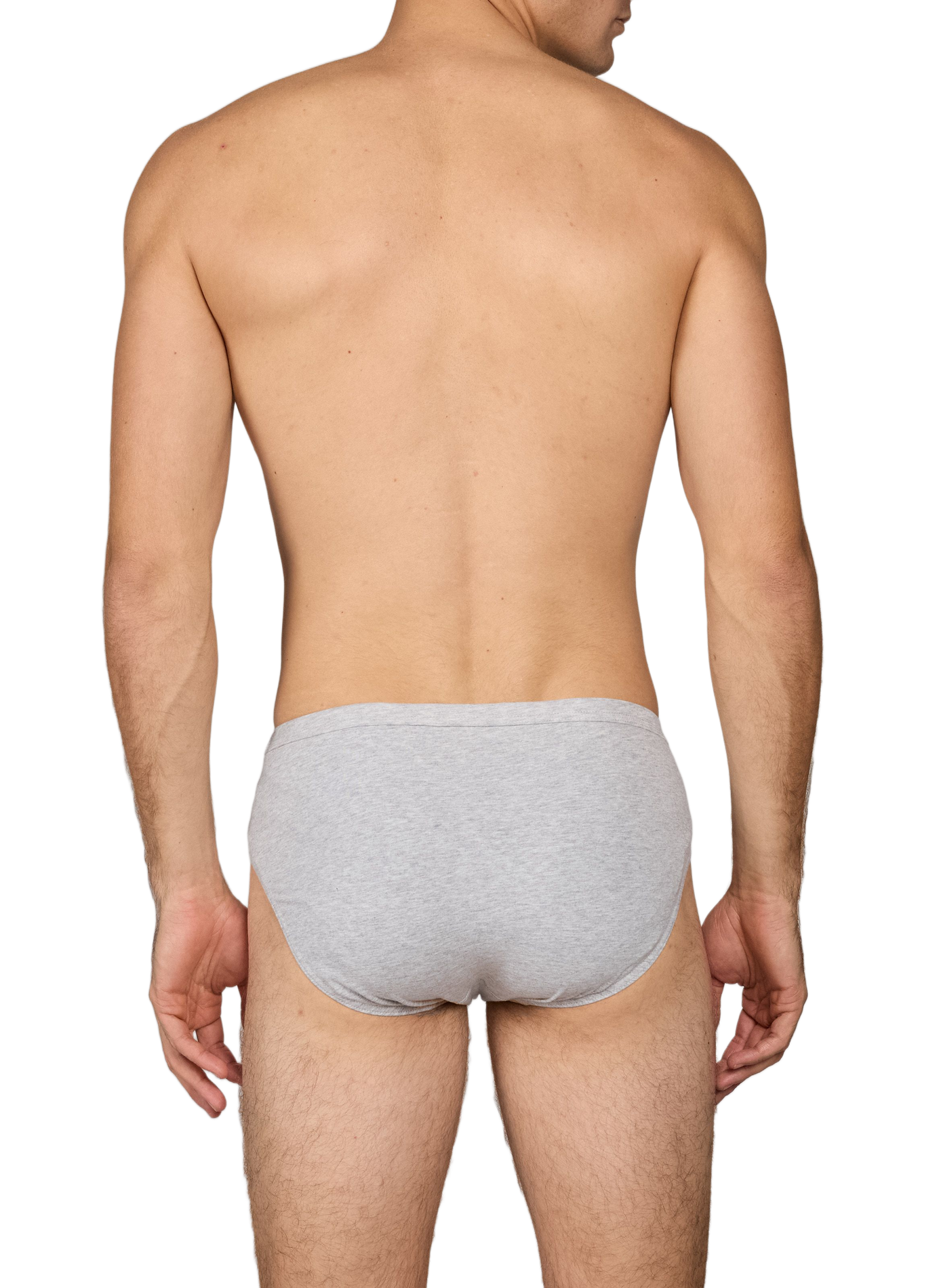 3er-Pack einfarbige Slips AU PRINTEMPS PARIS Grau