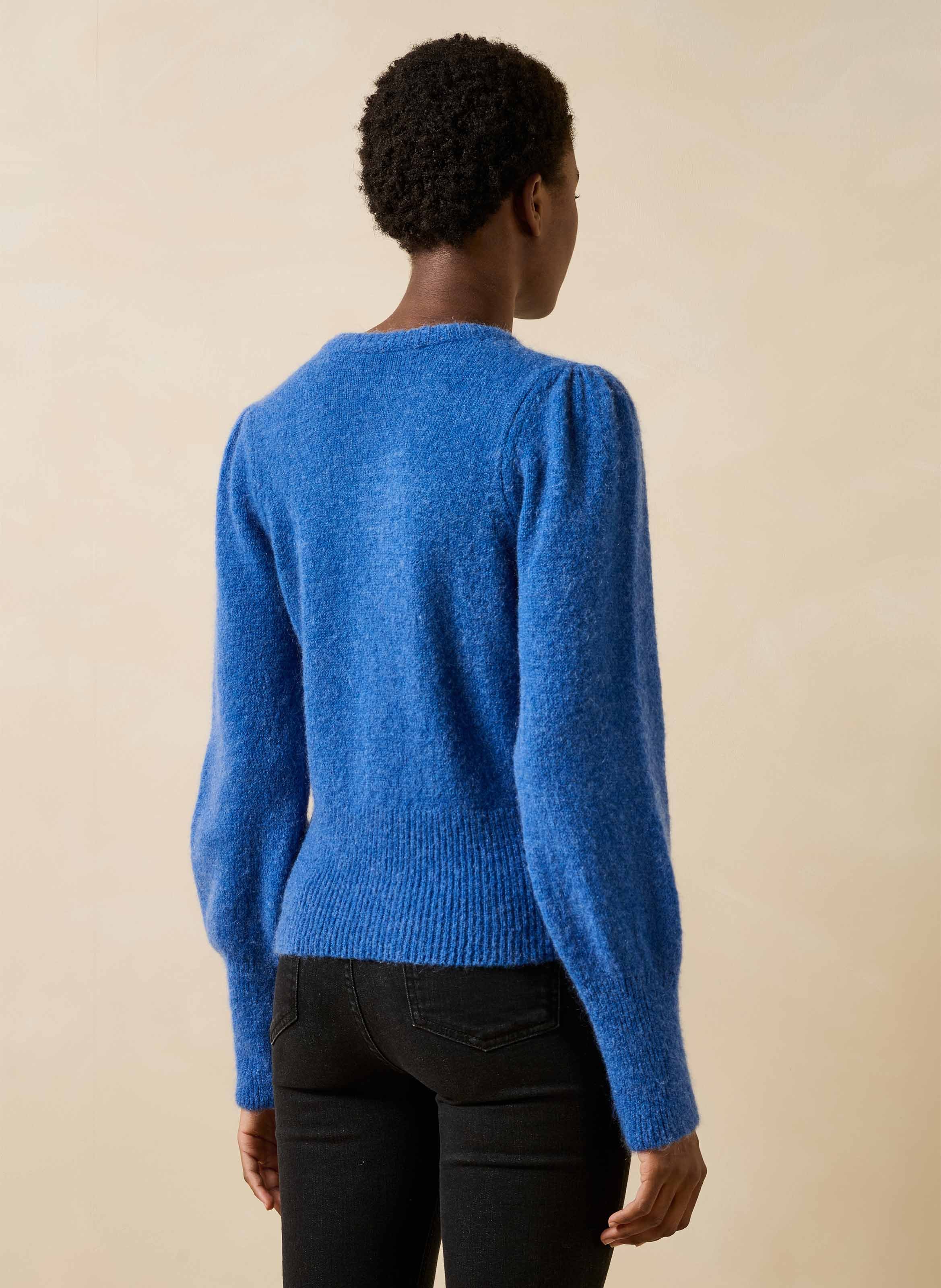 Trui met lange mouwen en logo LA FEE MARABOUTEE Blauw